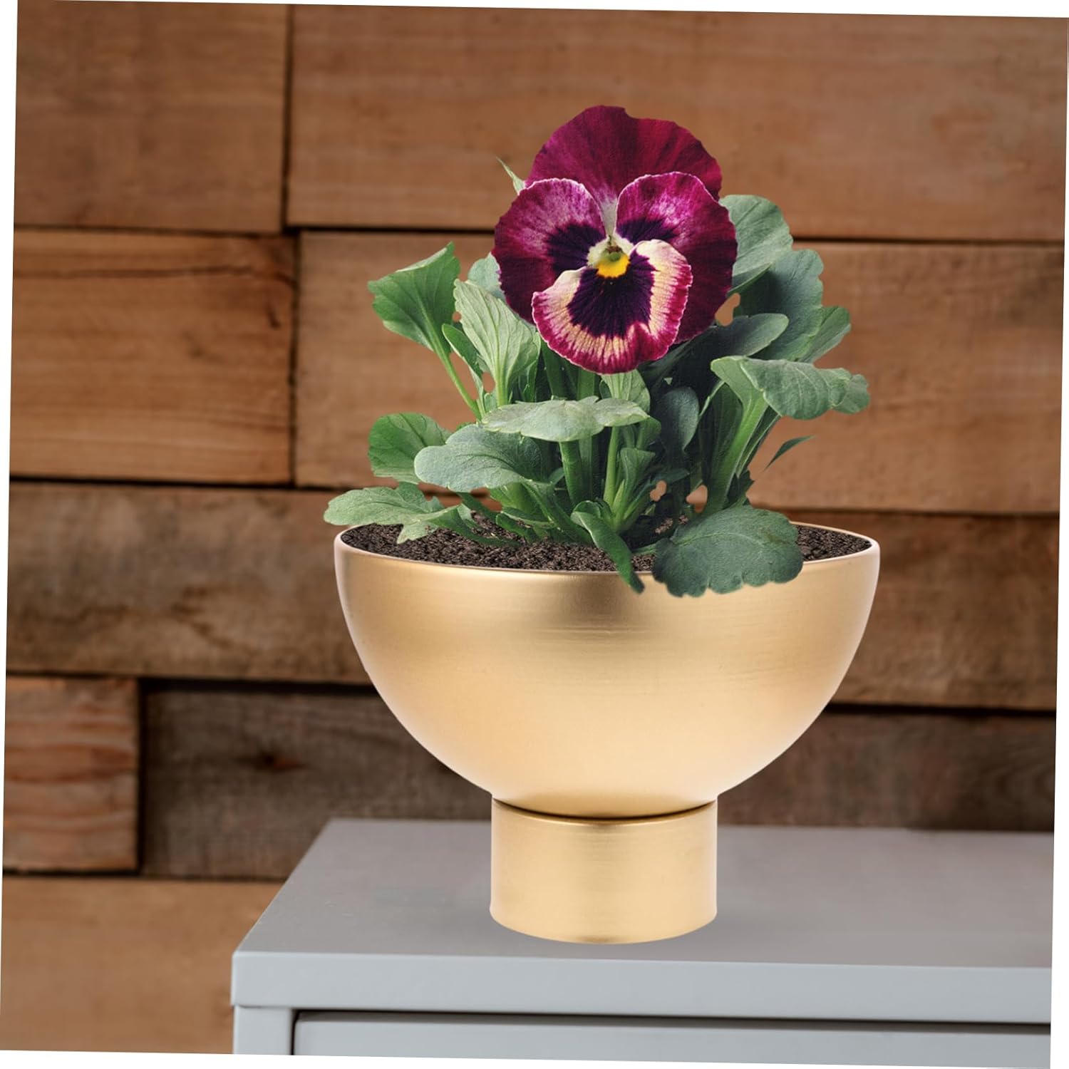 Cabilock Rustic Metal Vase for Flowers and Decor