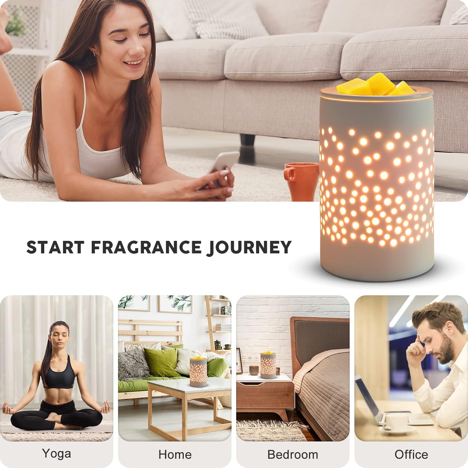 Bobolyn Ceramic Electric Wax Melt Warmer