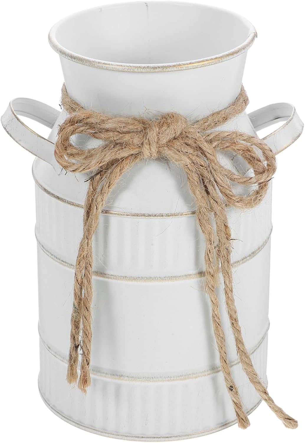 STOBAZA Vintage Galvanized Milk Jug Vase