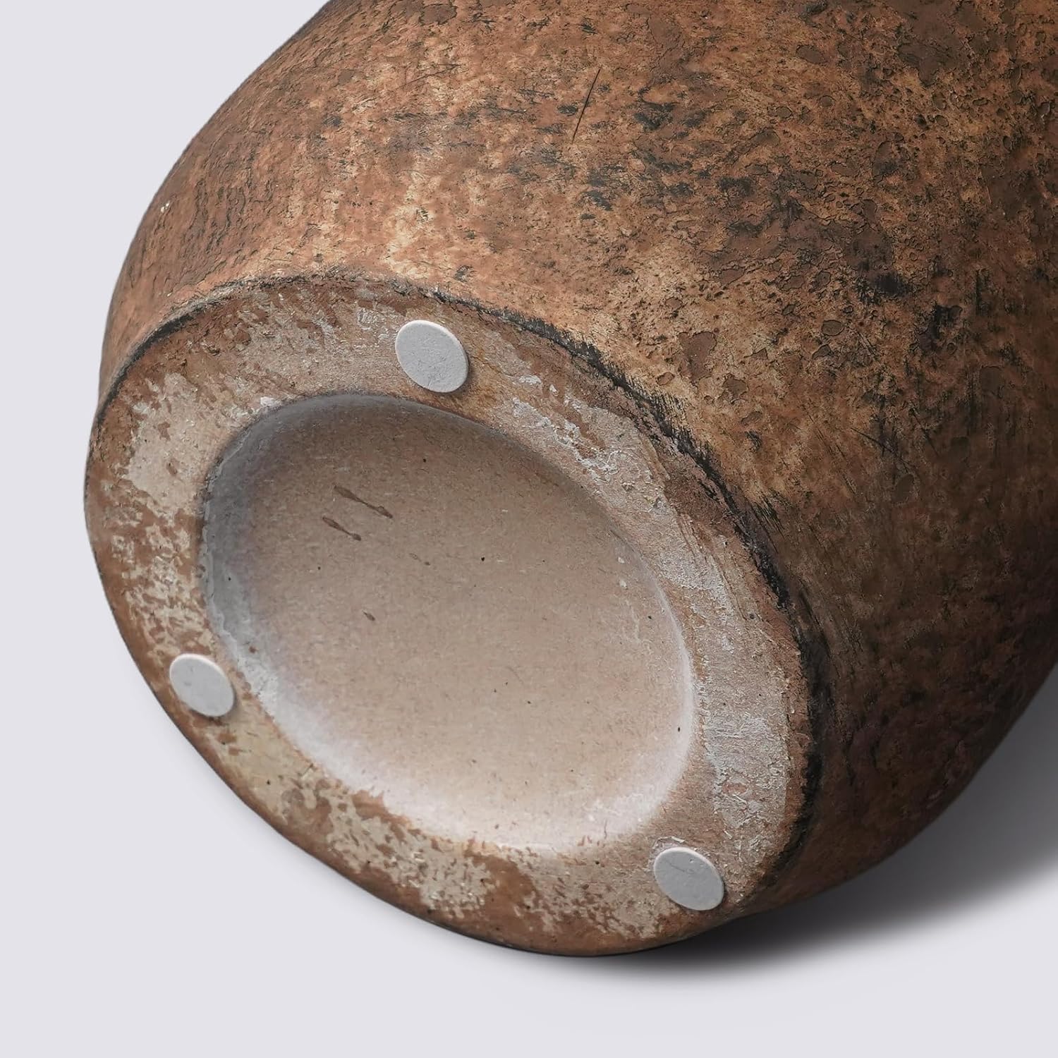 9 Inch Brown Terracotta Rustic Vase for Home Decor