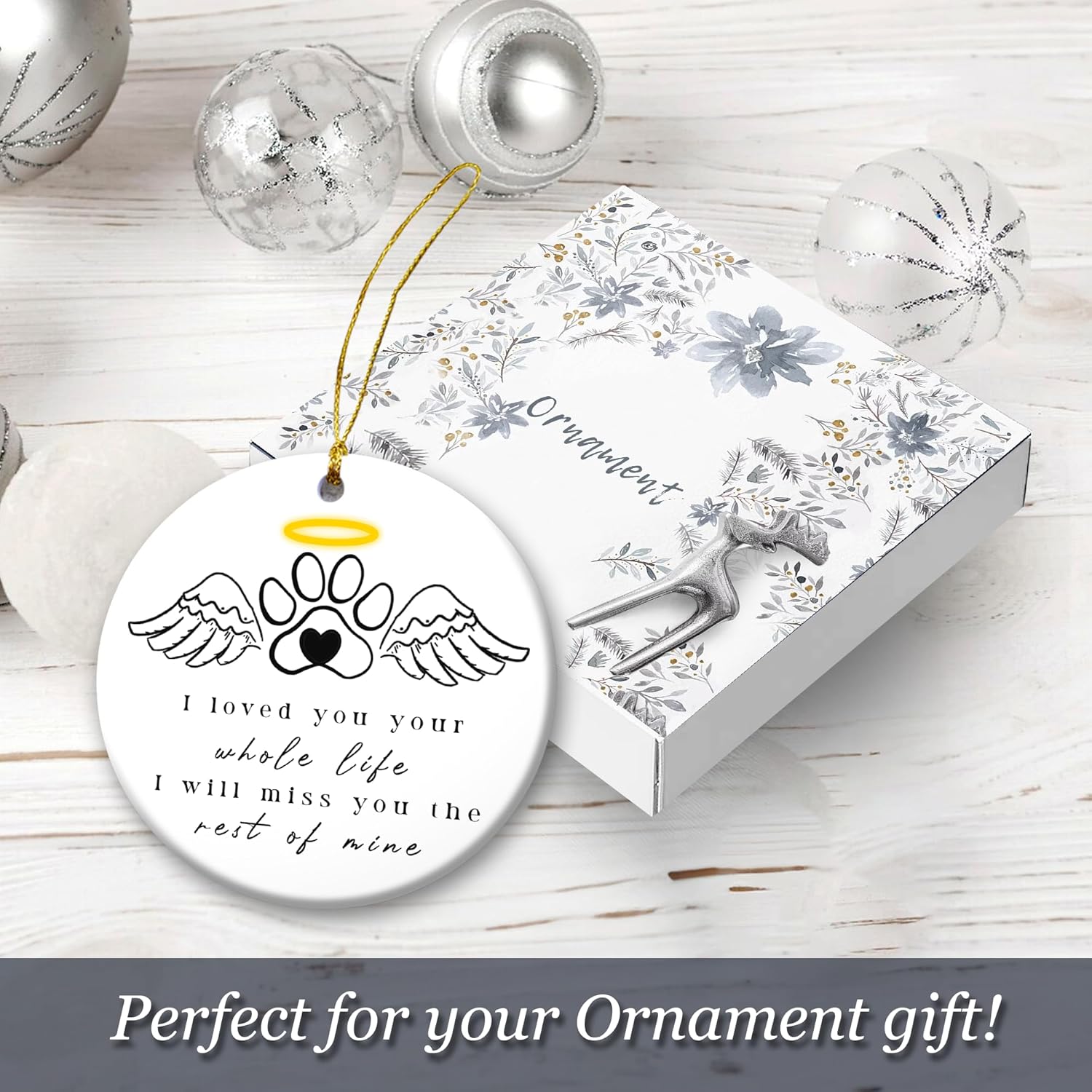 Christmas Pet Ornament 2024 Cat Dog Memorial Gift