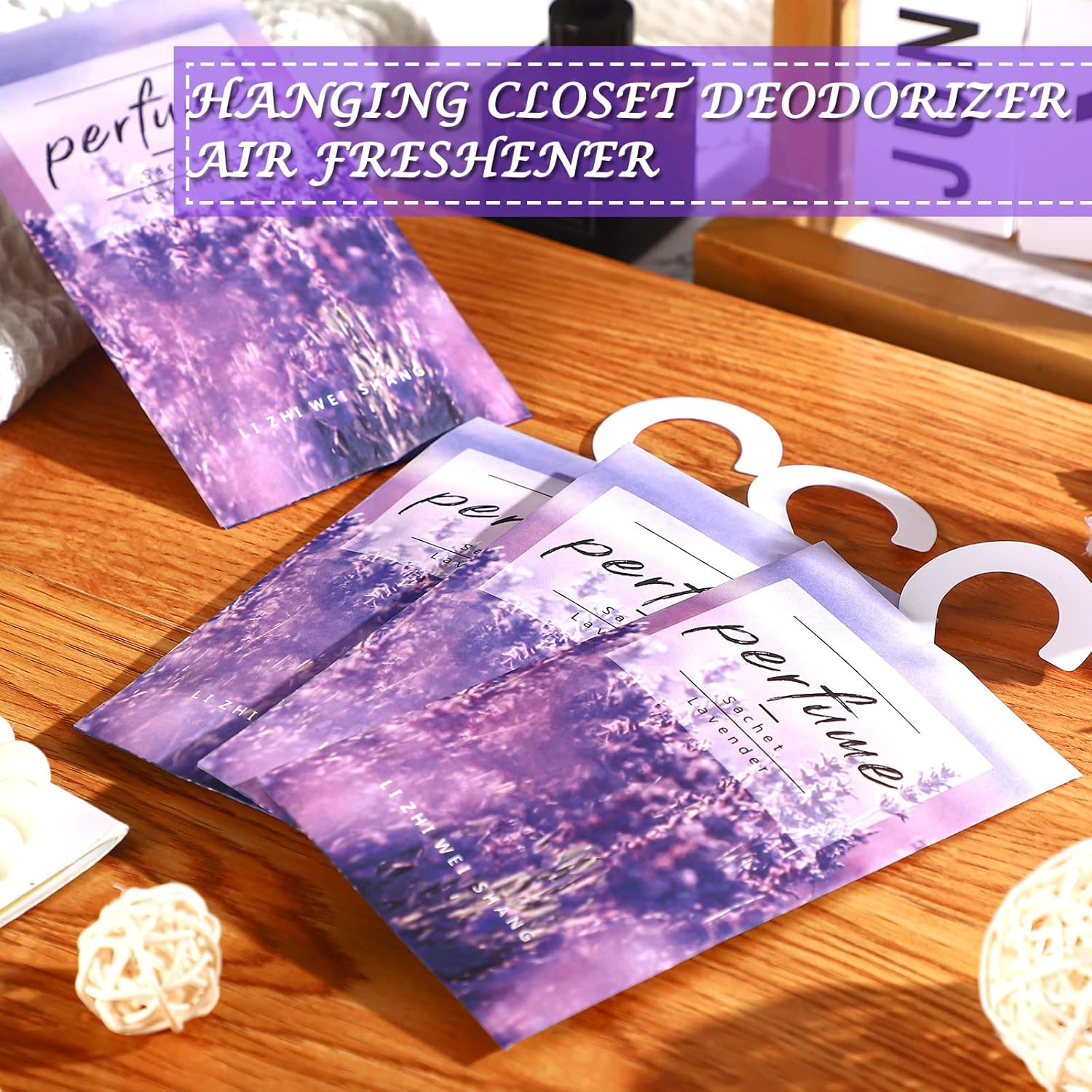 24 Pcs Lavender Scented Sachets for Closets and Drawers