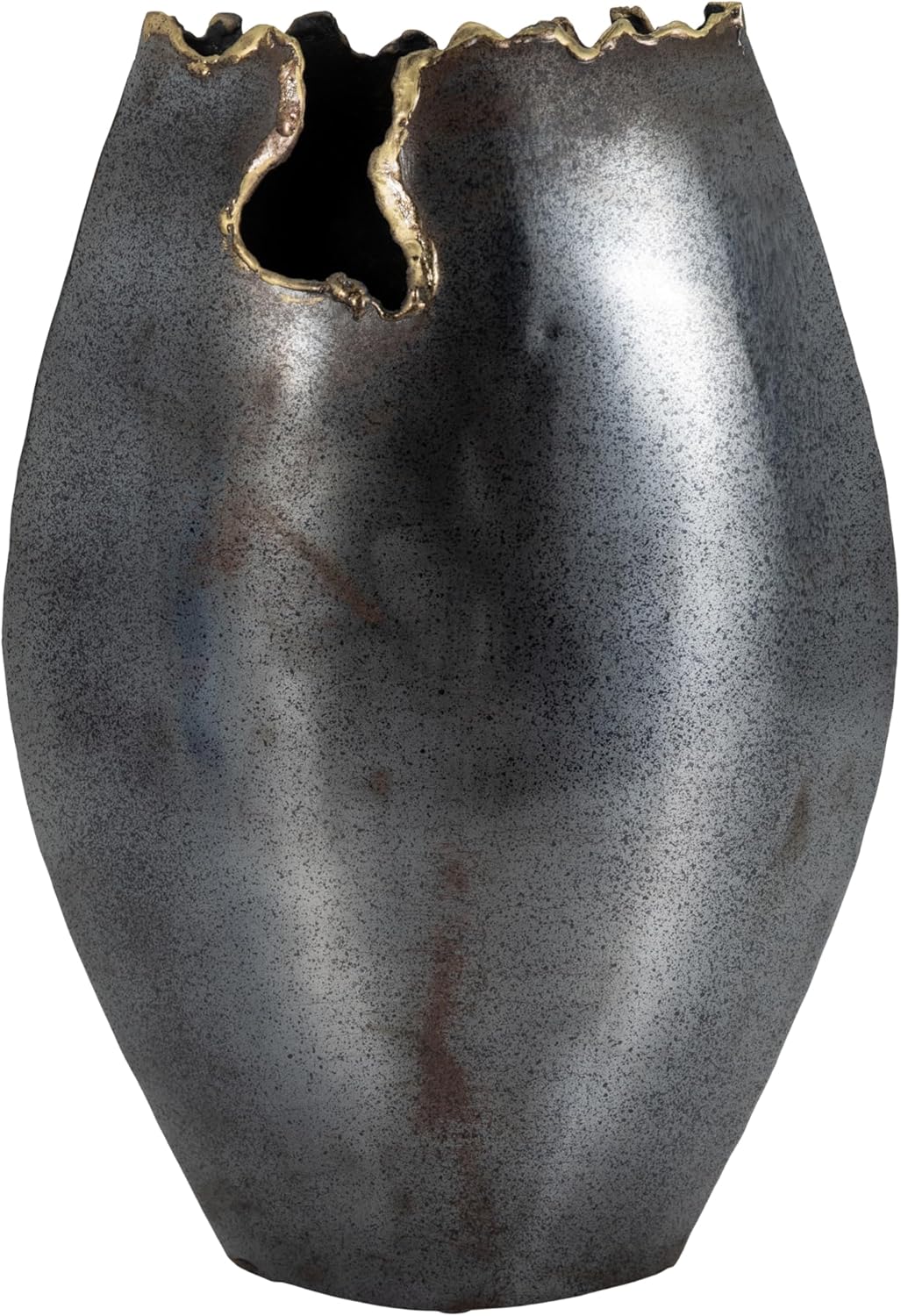 Sagebrook Home Modern Metal Vase 14 Inch Black