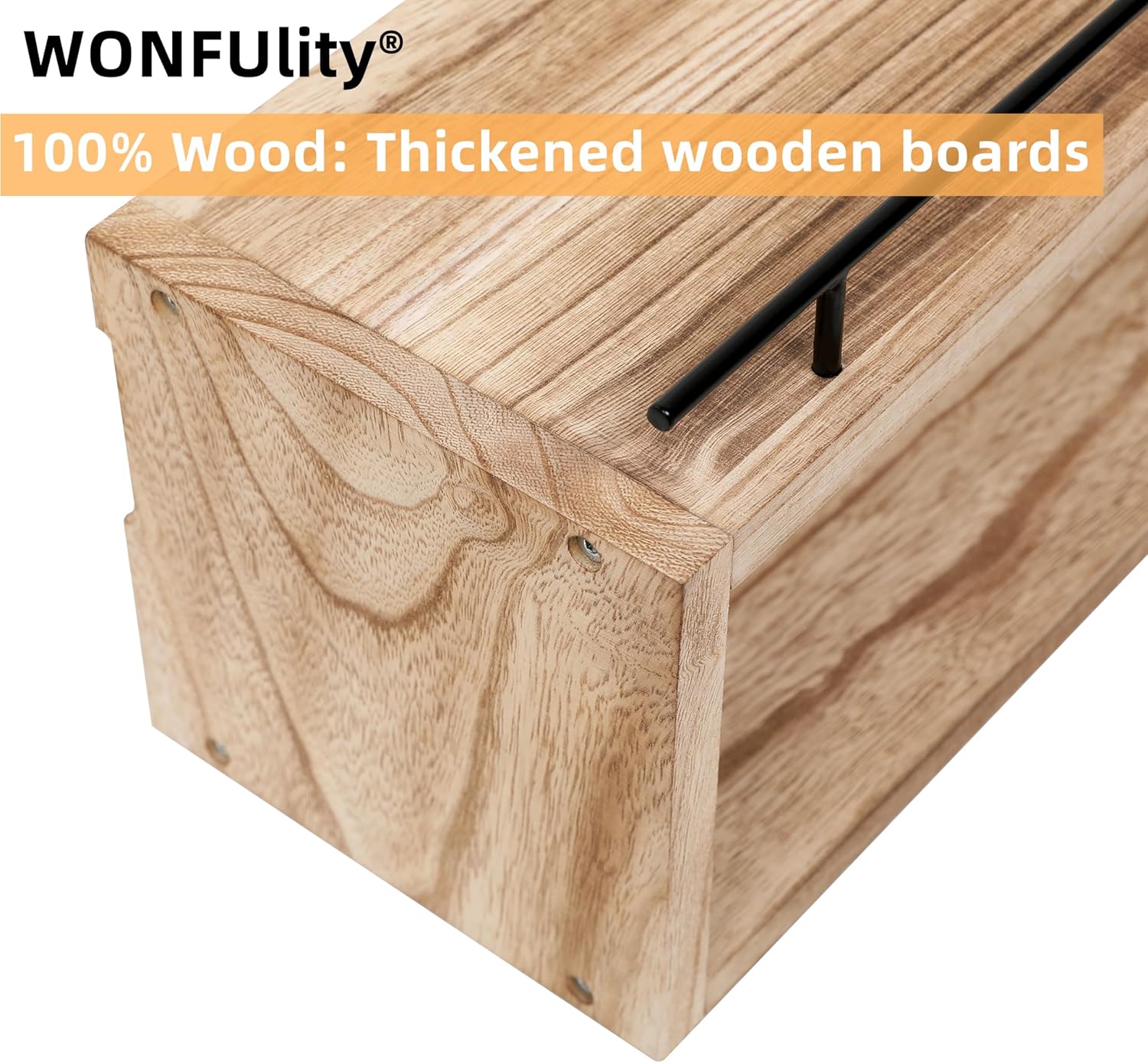 WONFUlity Floating Bathroom Shelves with Toilet Paper Holder