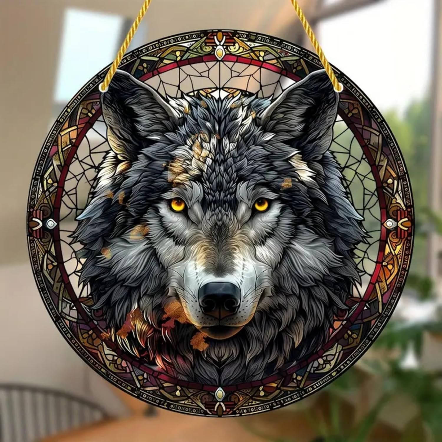 Grandma Memory Stained Glass Suncatcher