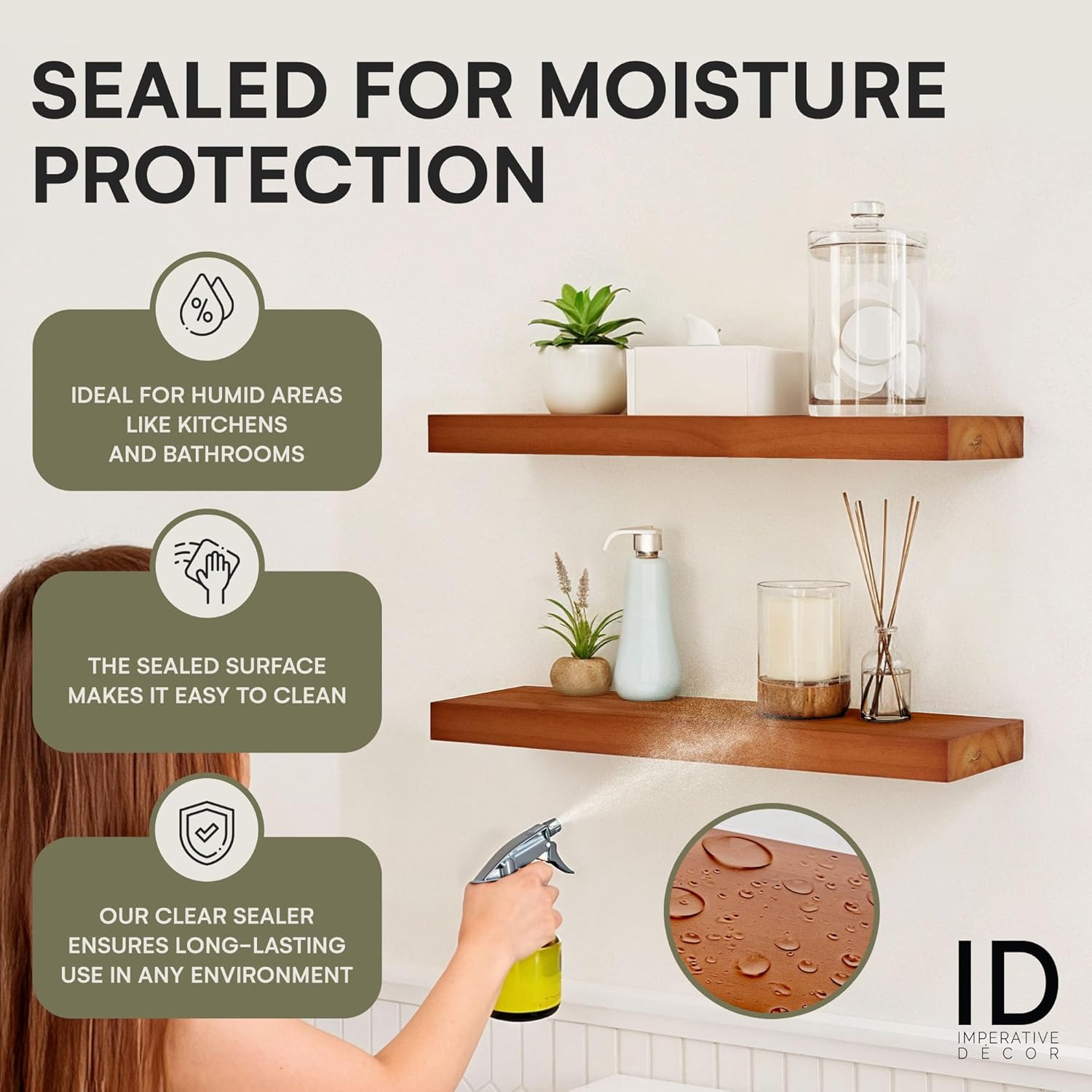 Imperative Decor Heavy Duty Floating Shelves Set of 2