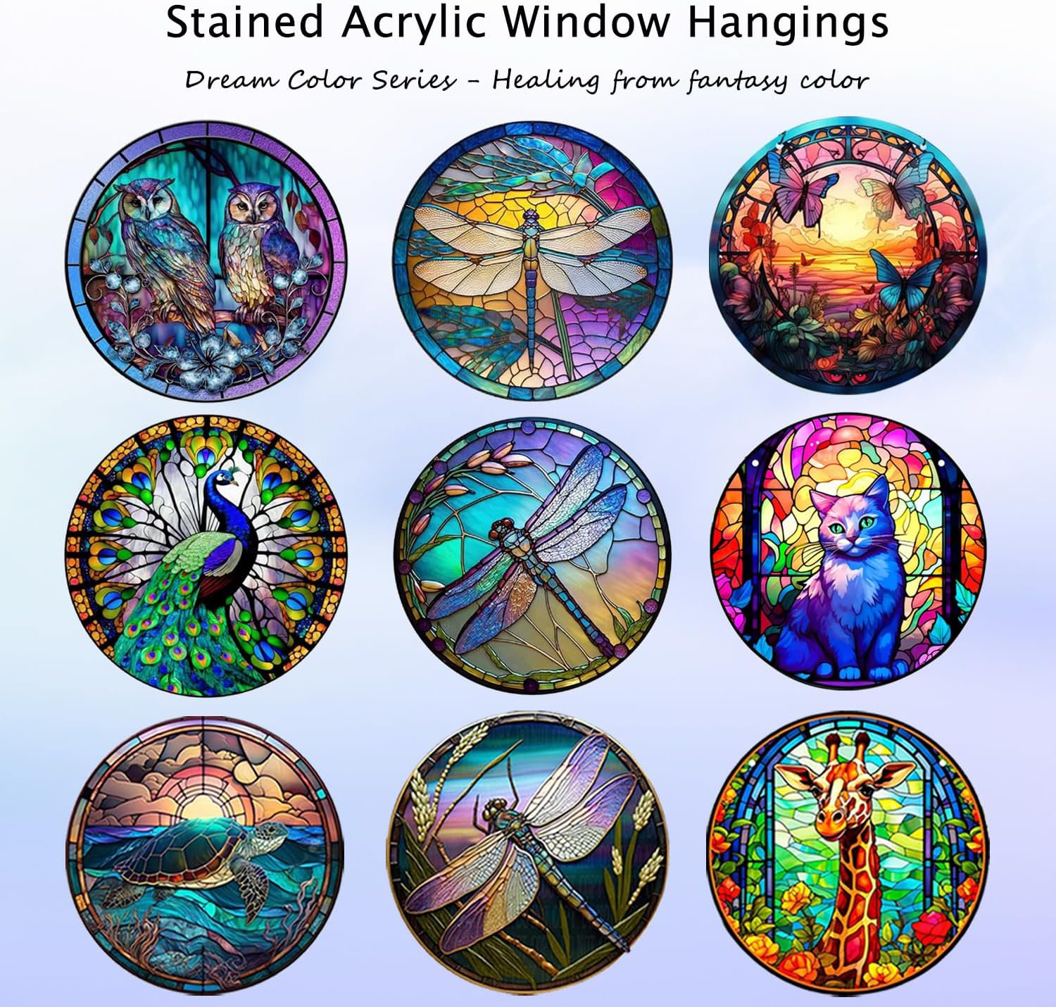 MATIHAY Giraffe Acrylic Wall Hanging - Funny Tropical Decor for Home and Party