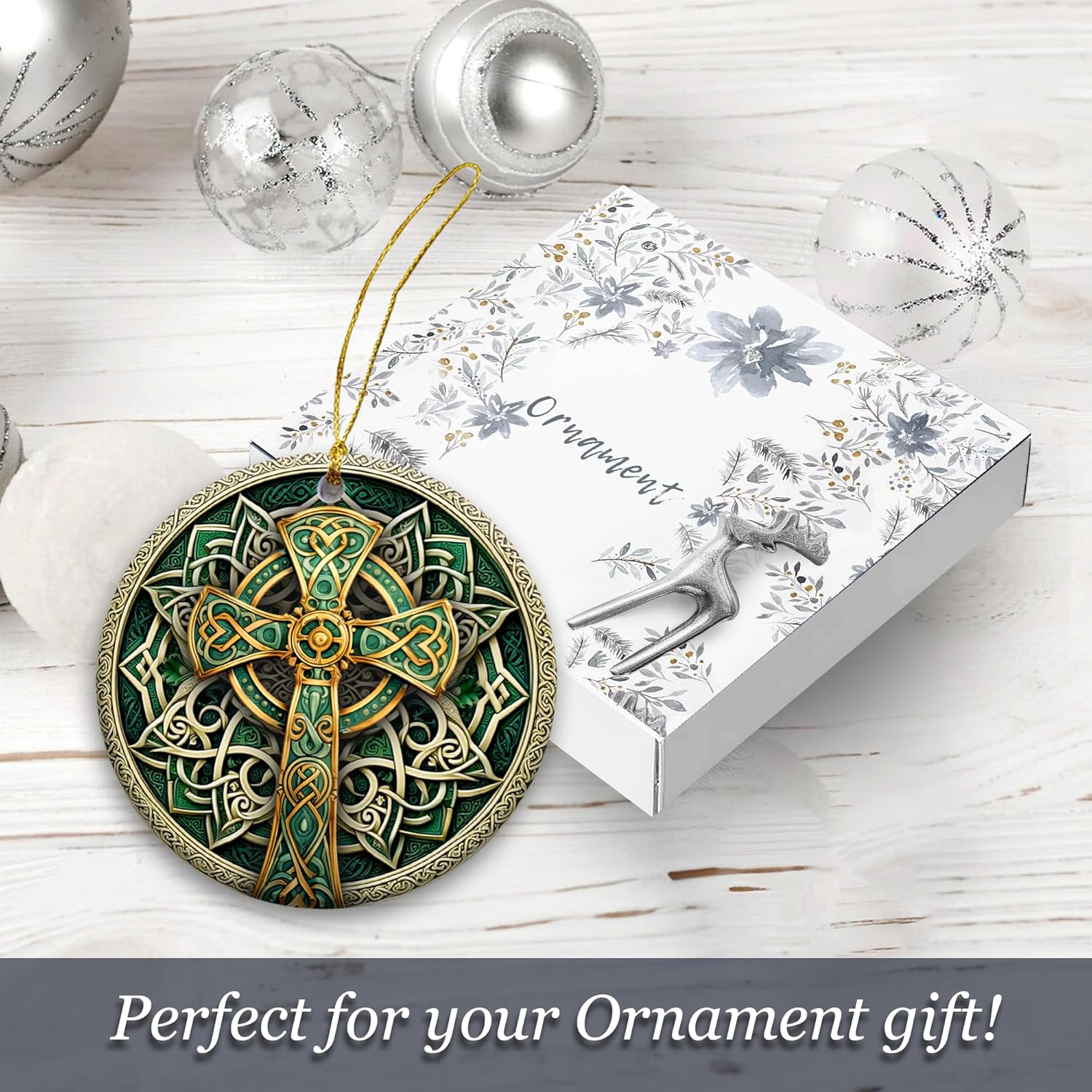 SunSky Gallery Irish Trinity Celtic Cross Ornament