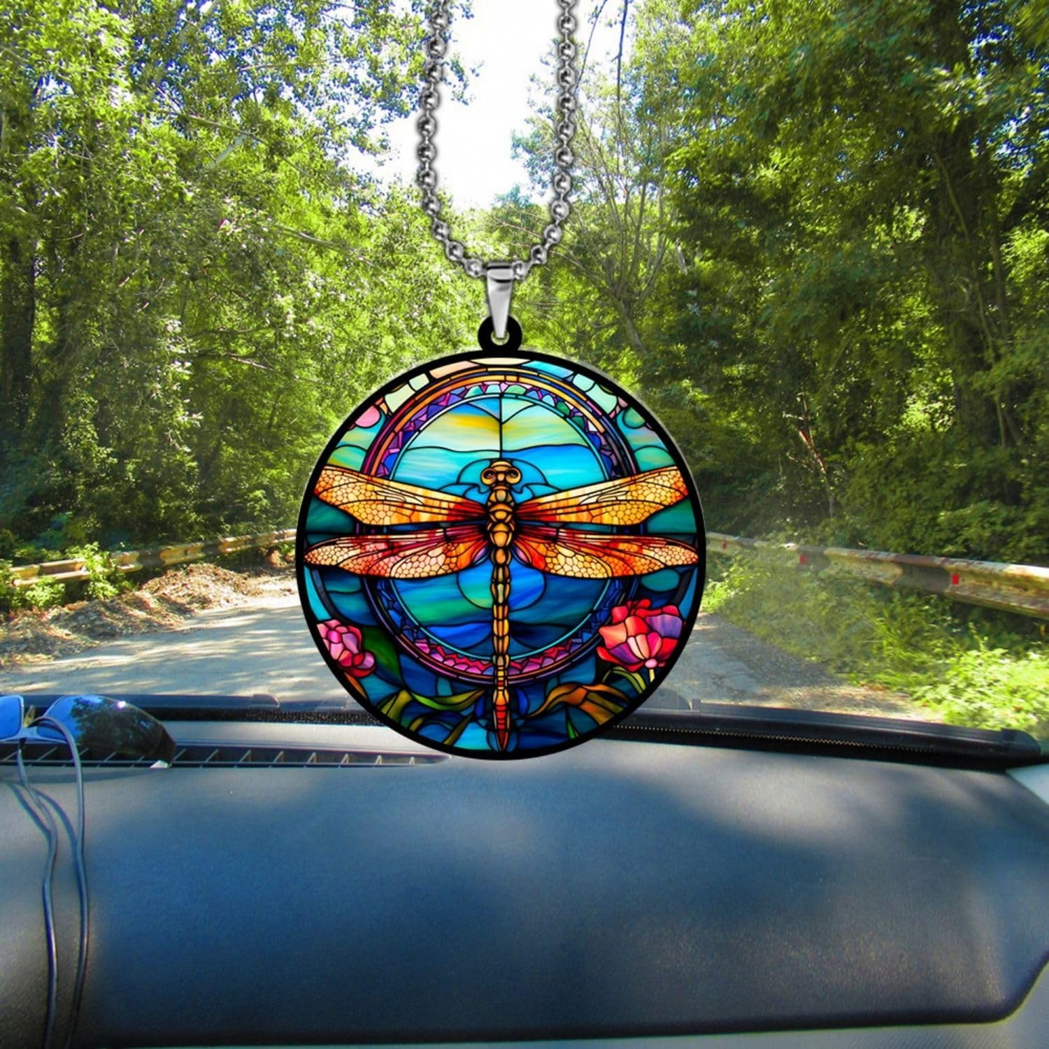 Suncatcher Dragonfly Car Hanging Ornament for Men Women