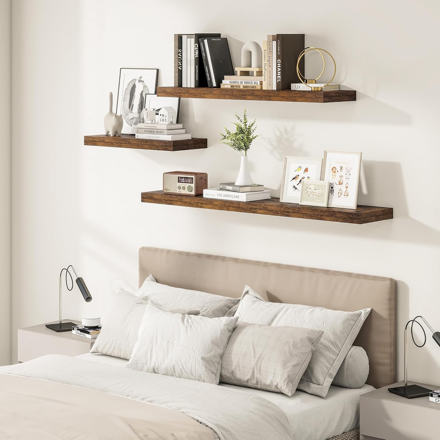 Vivelove 24 x 12 Floating Shelves Set Of 2