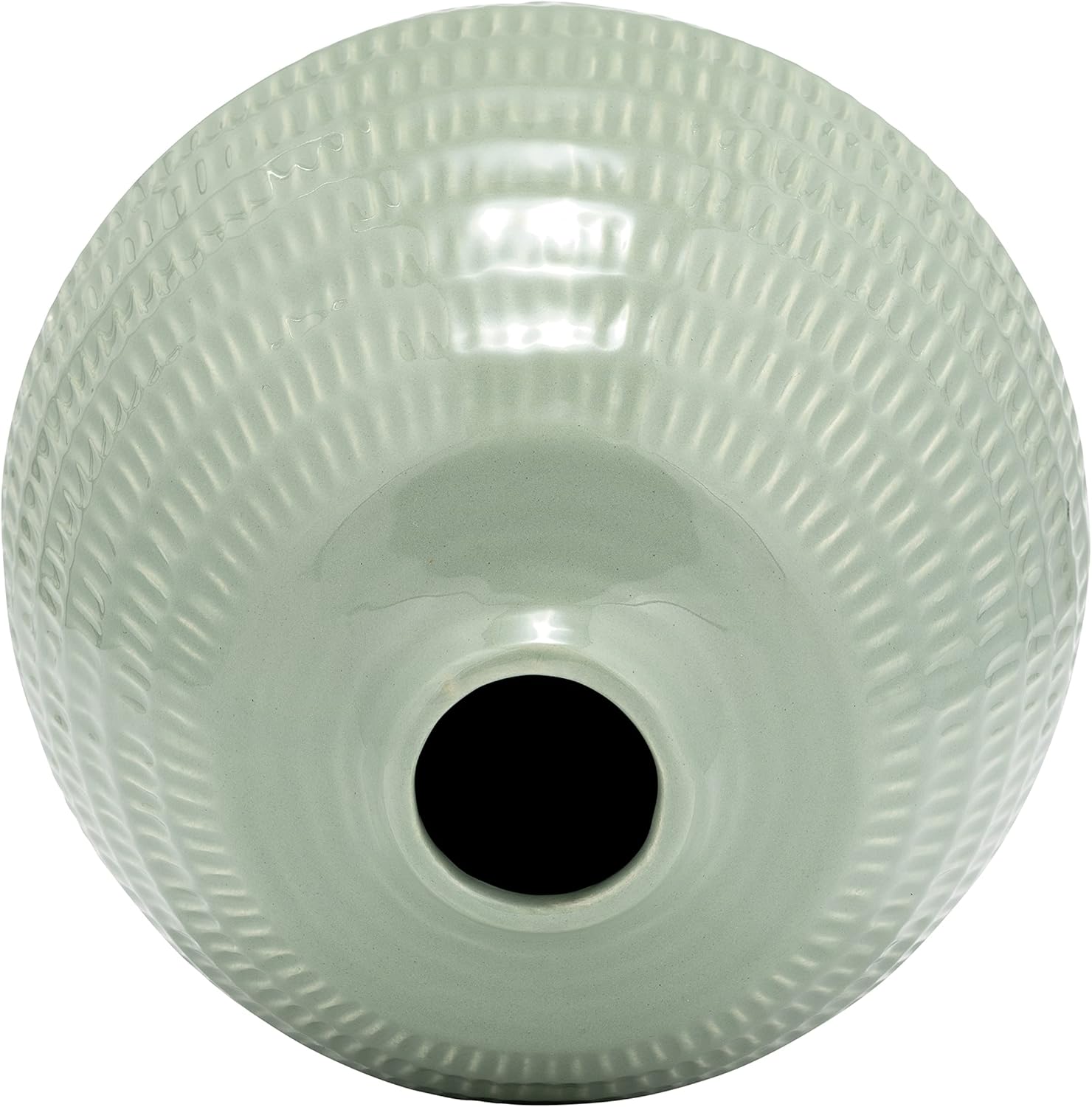 Sagebrook Home Decorative Ceramic Vase - 7 Inch Sculptural Style