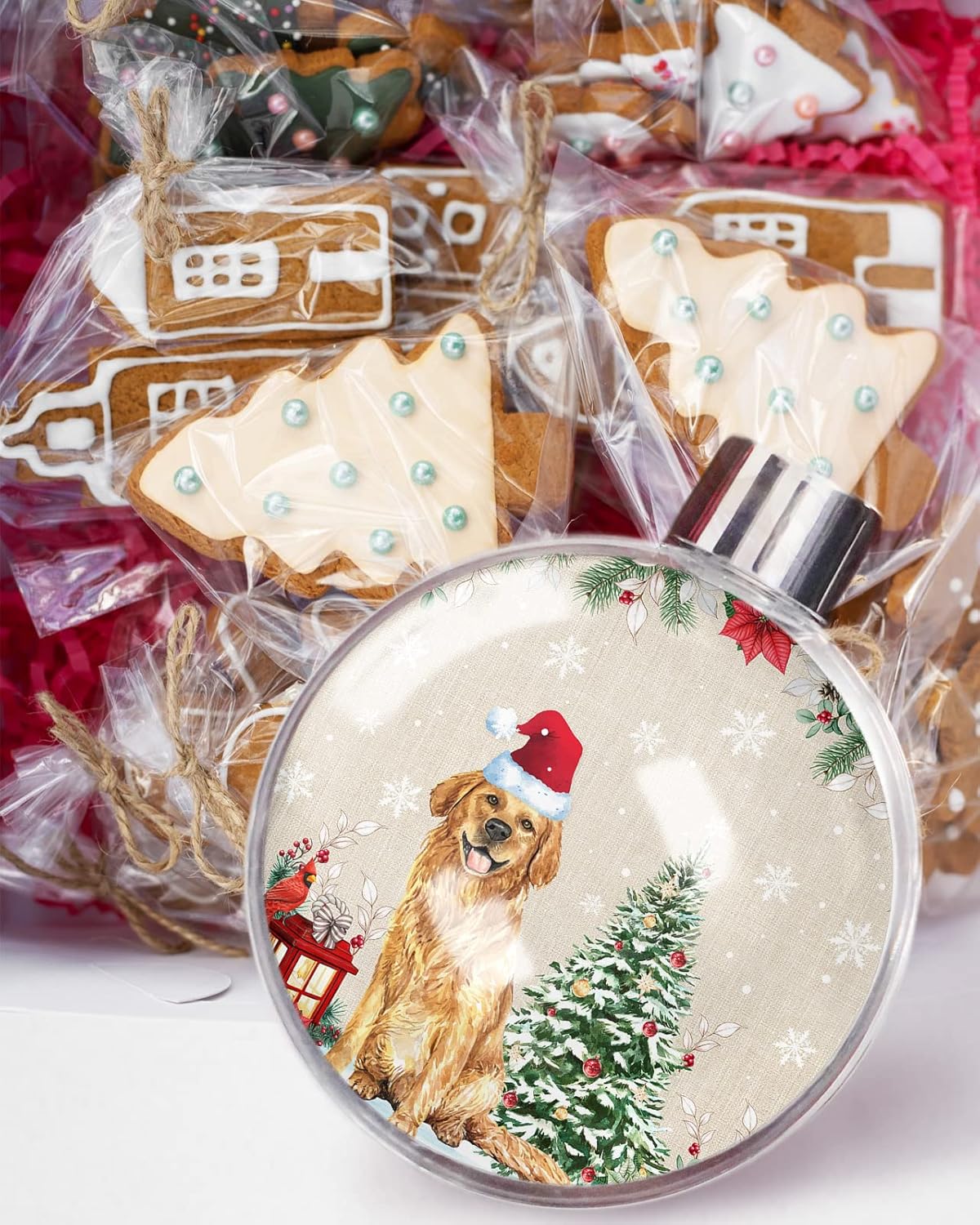 Christmas Ball Ornaments Clear Plastic Decor for Tree Party and Home