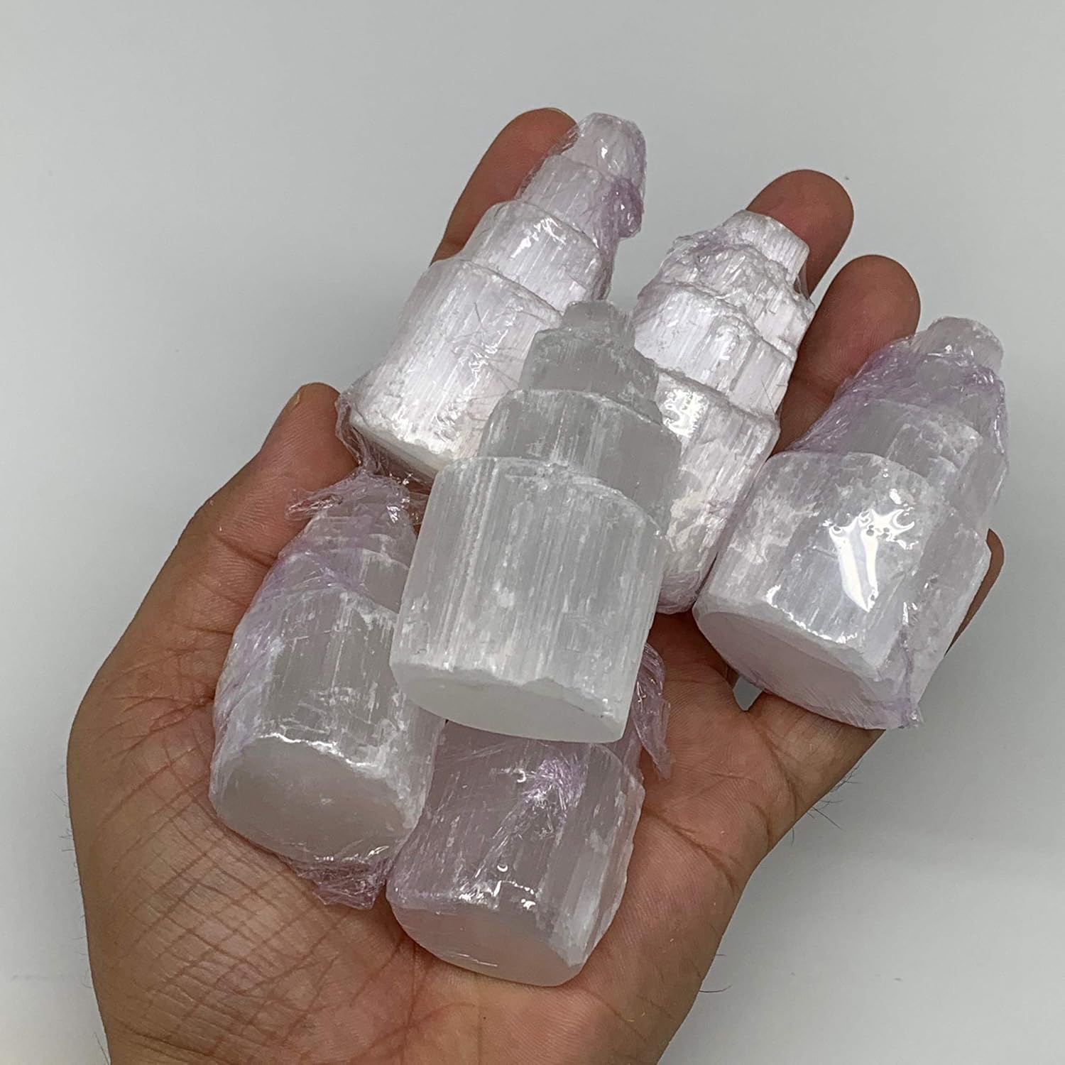 Natural Rough Selenite Crystal Tower 22-23 Inches
