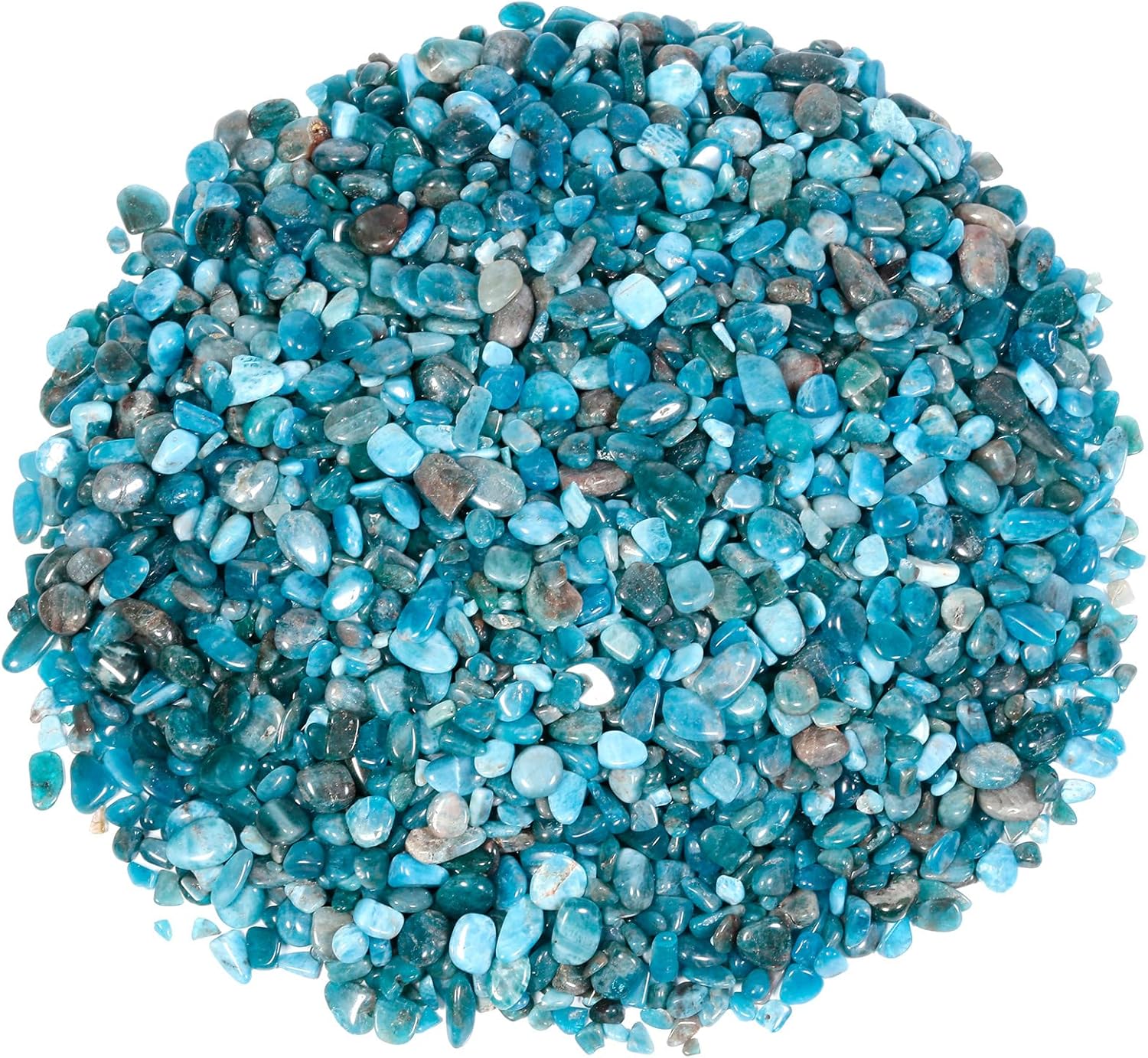 Rockcloud Blue Apatite Crystal Chips for Jewelry and Decoration