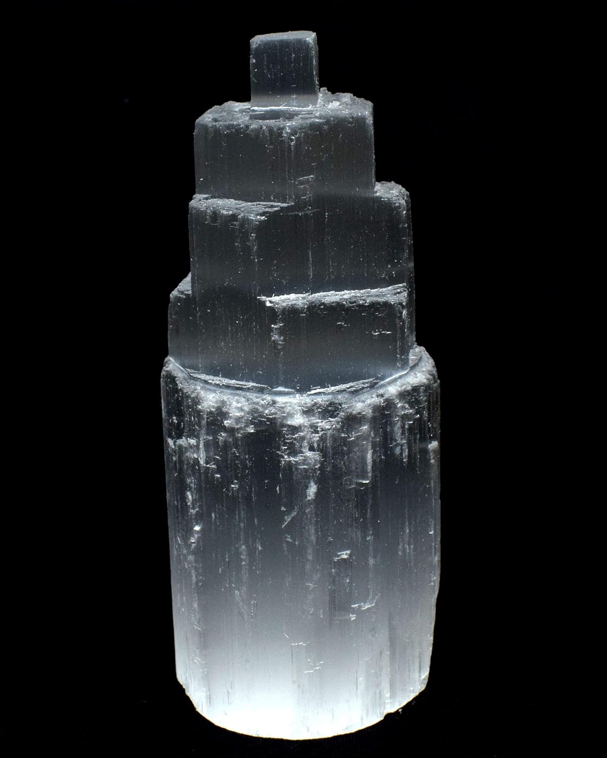 HQRP 4 Inch White Selenite Skyscraper Towers 5PCS