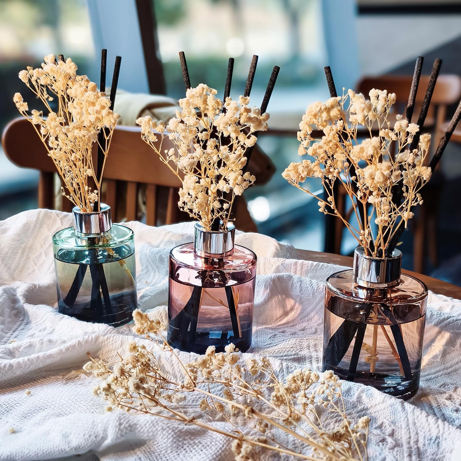 Brakula 3 Pack Reed Diffuser Set with 3 Scents