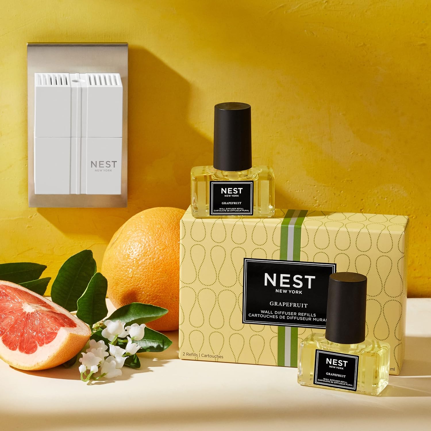 NEST New York Wall Diffuser Refill Vials Set of 2 Grapefruit