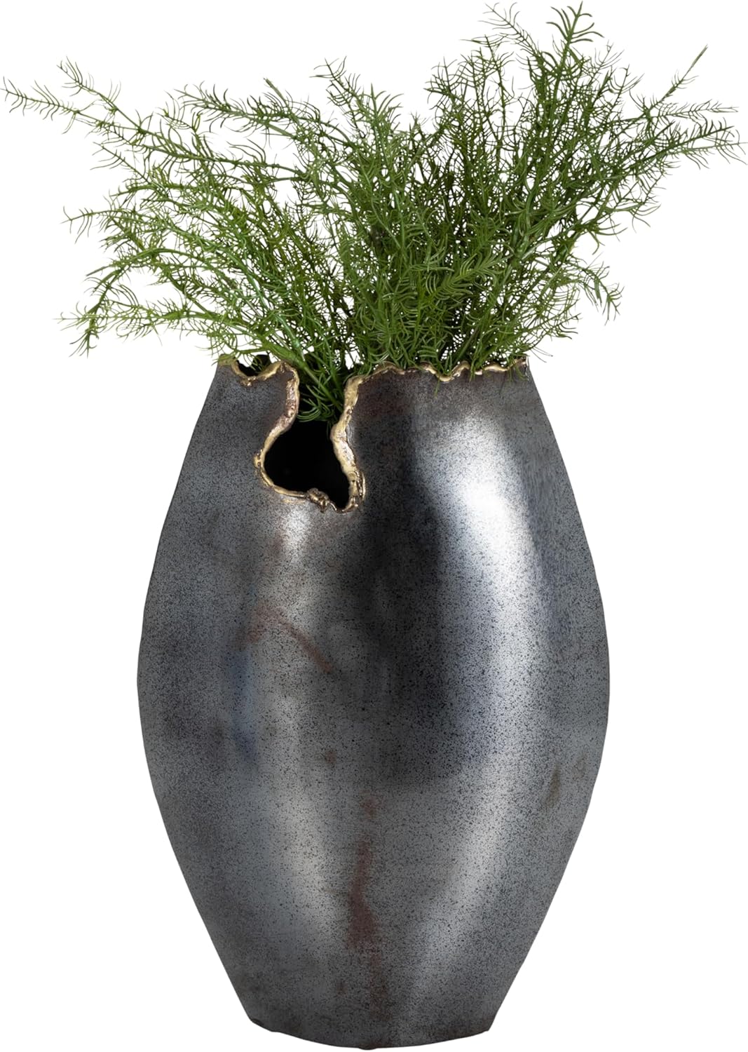 Sagebrook Home Modern Metal Vase 14 Inch Black