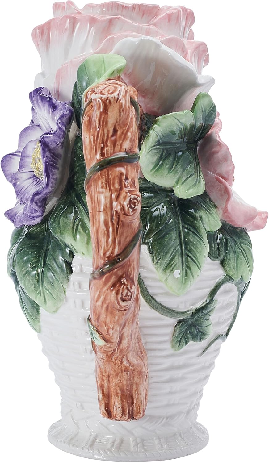 Fitz and Floyd Jardin Floral Bouquet Pitcher Vase