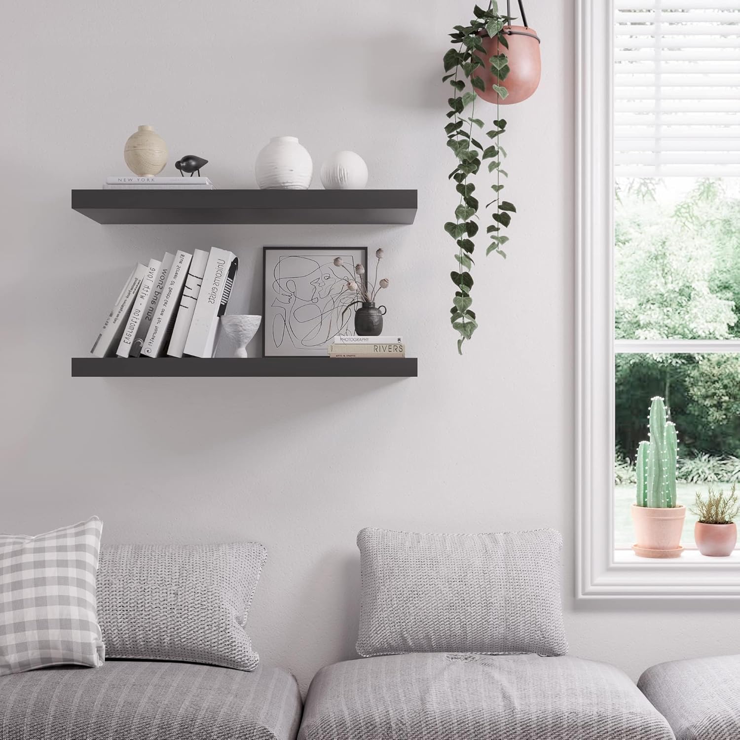 JPND Floating Shelf Set of 2 Black