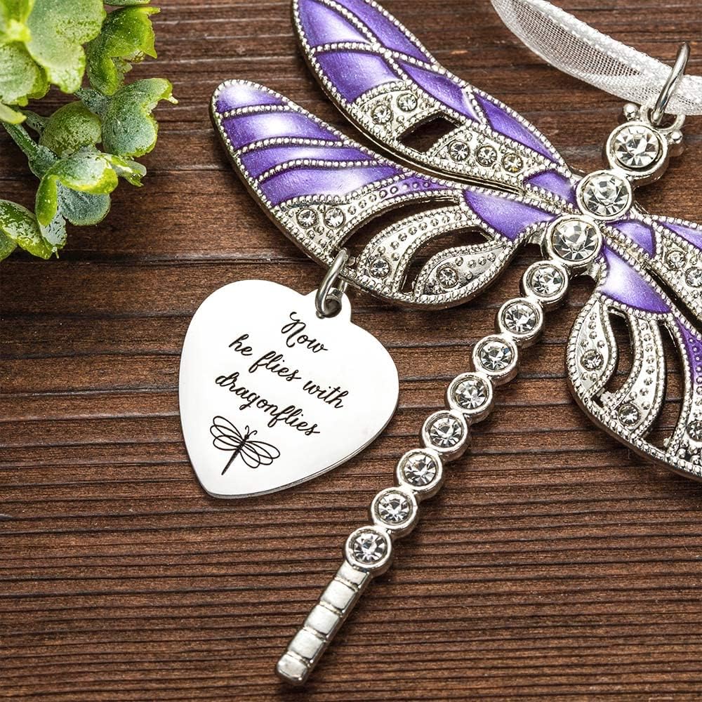 Personalized Dragonfly Memorial Ornament for Loss of Loved One