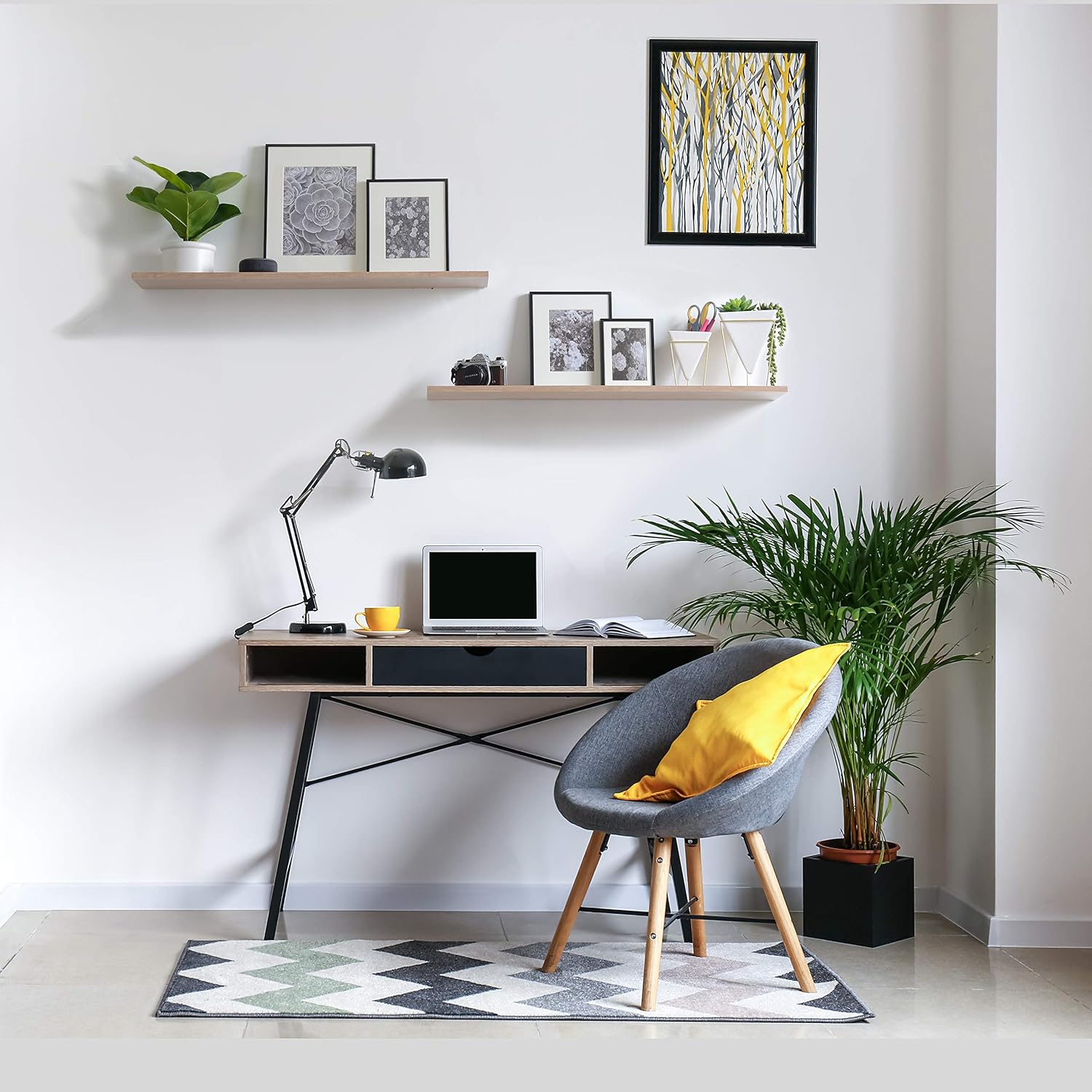 Delta Cycle Home Floating Shelves 2-Pack 24 x 8 x 5 Holds 33lbs Invisible Bracket