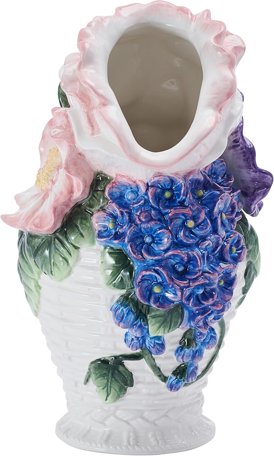 Fitz and Floyd Jardin Floral Bouquet Pitcher Vase