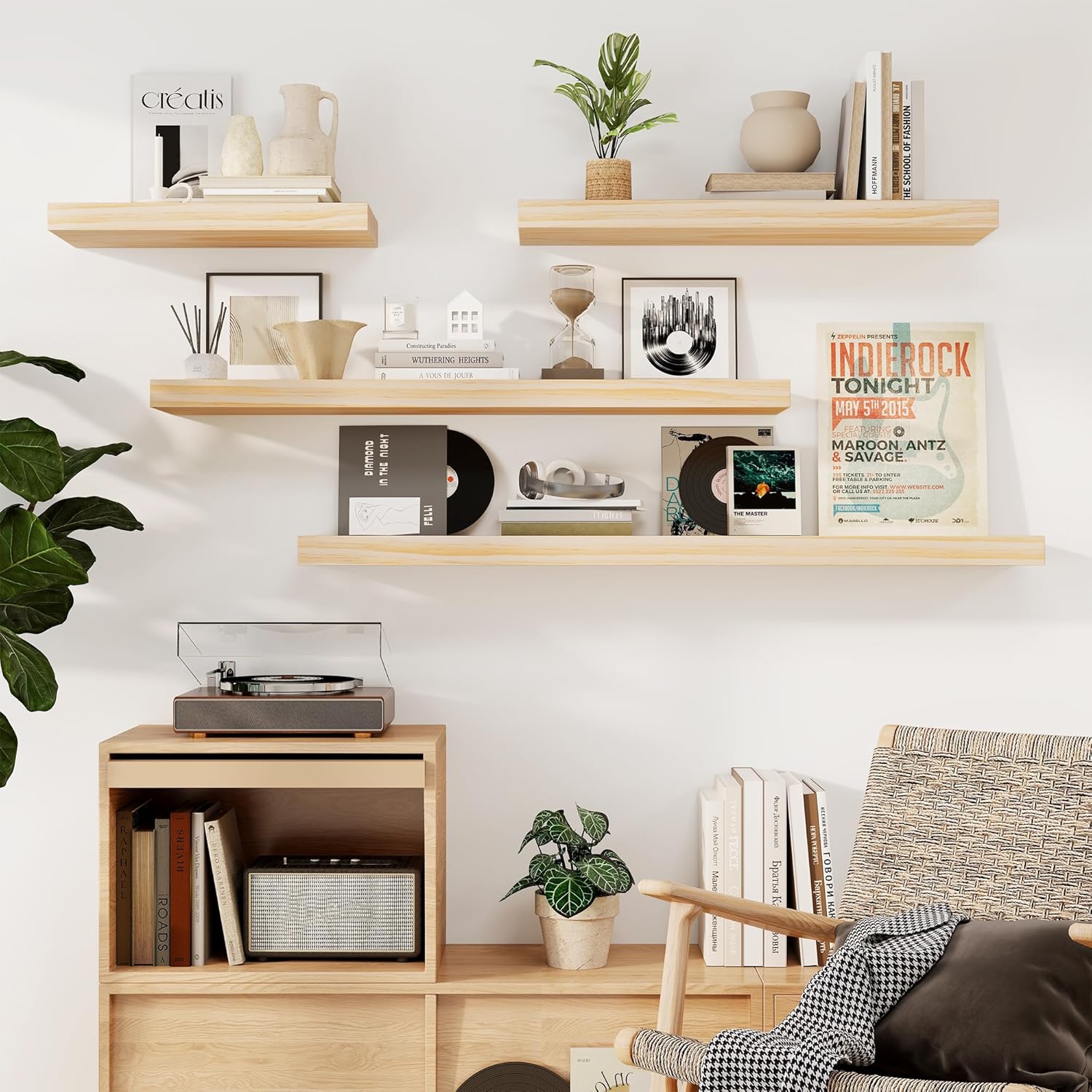 Fun Memories Floating Shelves 24 Wide Set of 2