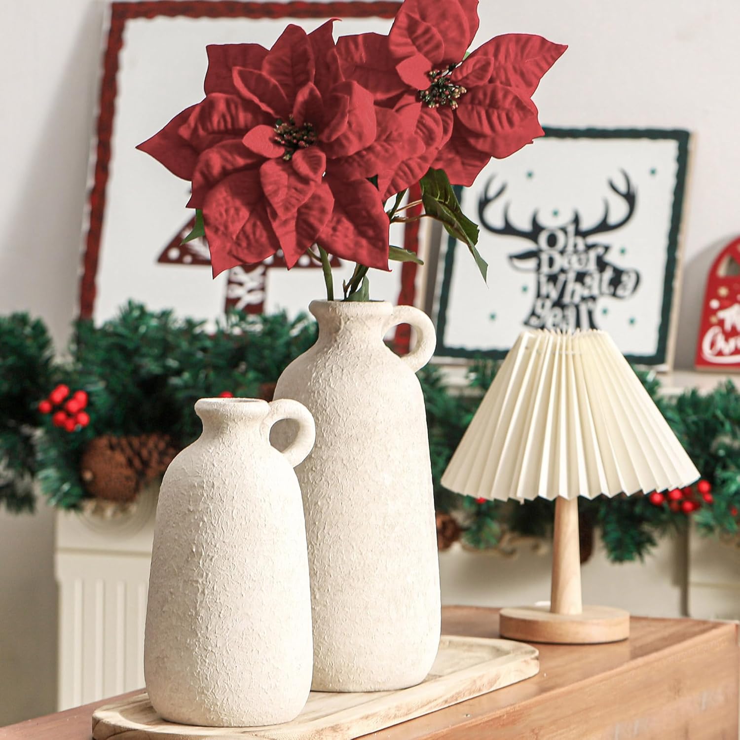 Ceramic Rustic Vase 128 Inch Home Decor Pottery