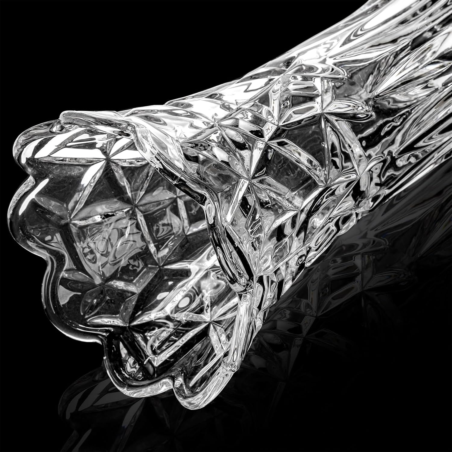 Dicunoy Set of 2 Crystal Flower Vases for Centerpieces