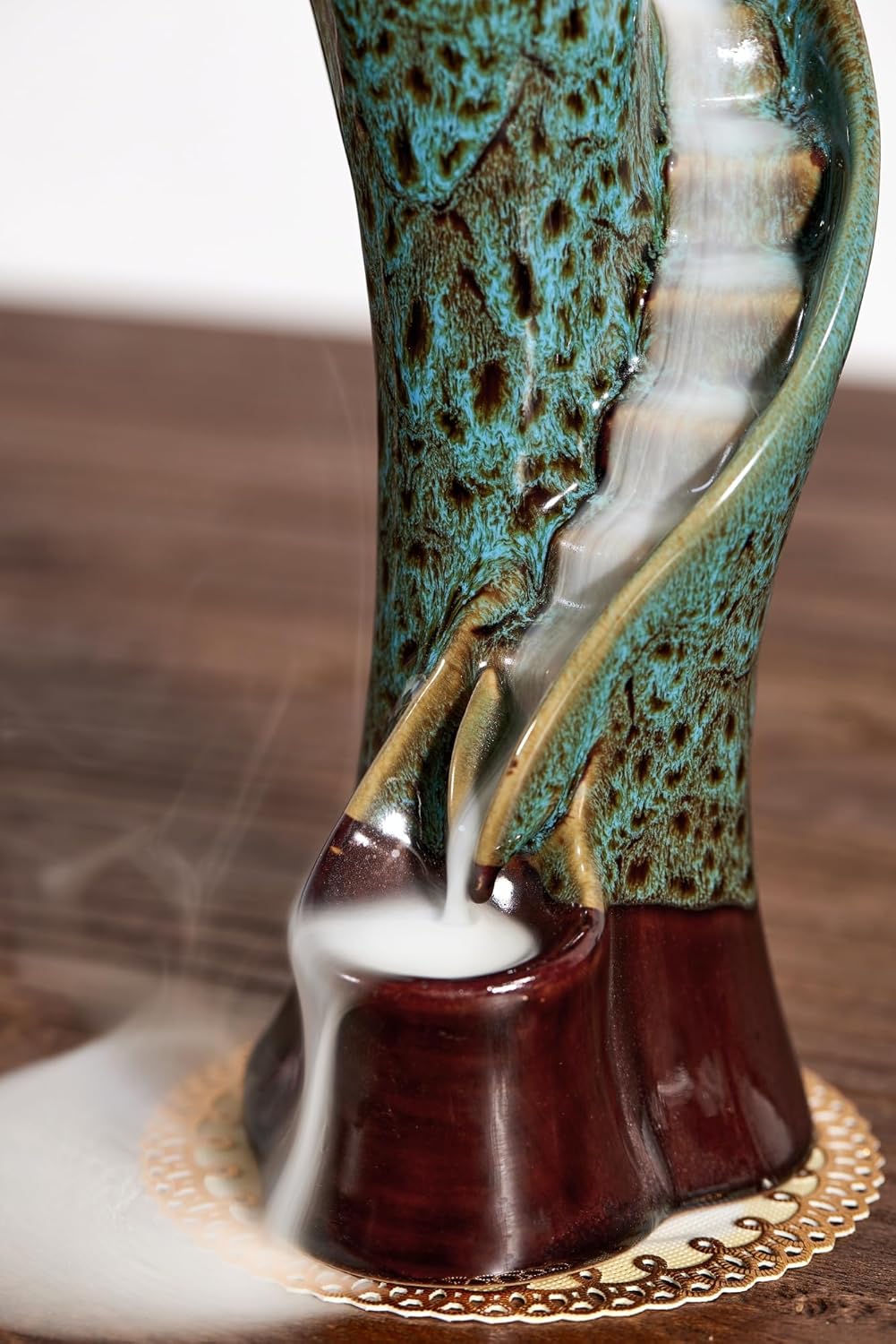 Unique Cloud Stairs Ceramic Incense Holder with Backflow Cones