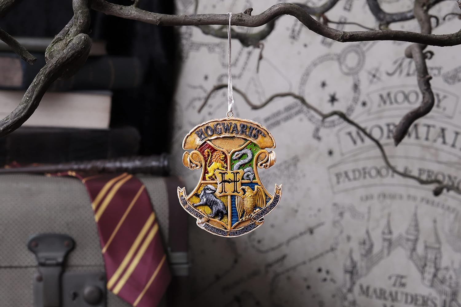 Nemesis Now Hogwarts Crest Hanging Ornament Yellow 8cm
