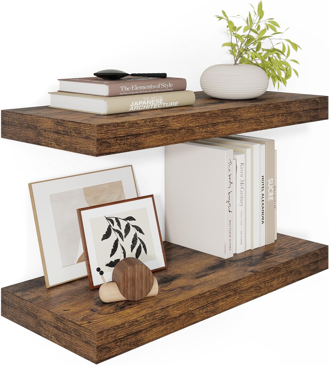 Vivelove 24 x 12 Floating Shelves Set Of 2