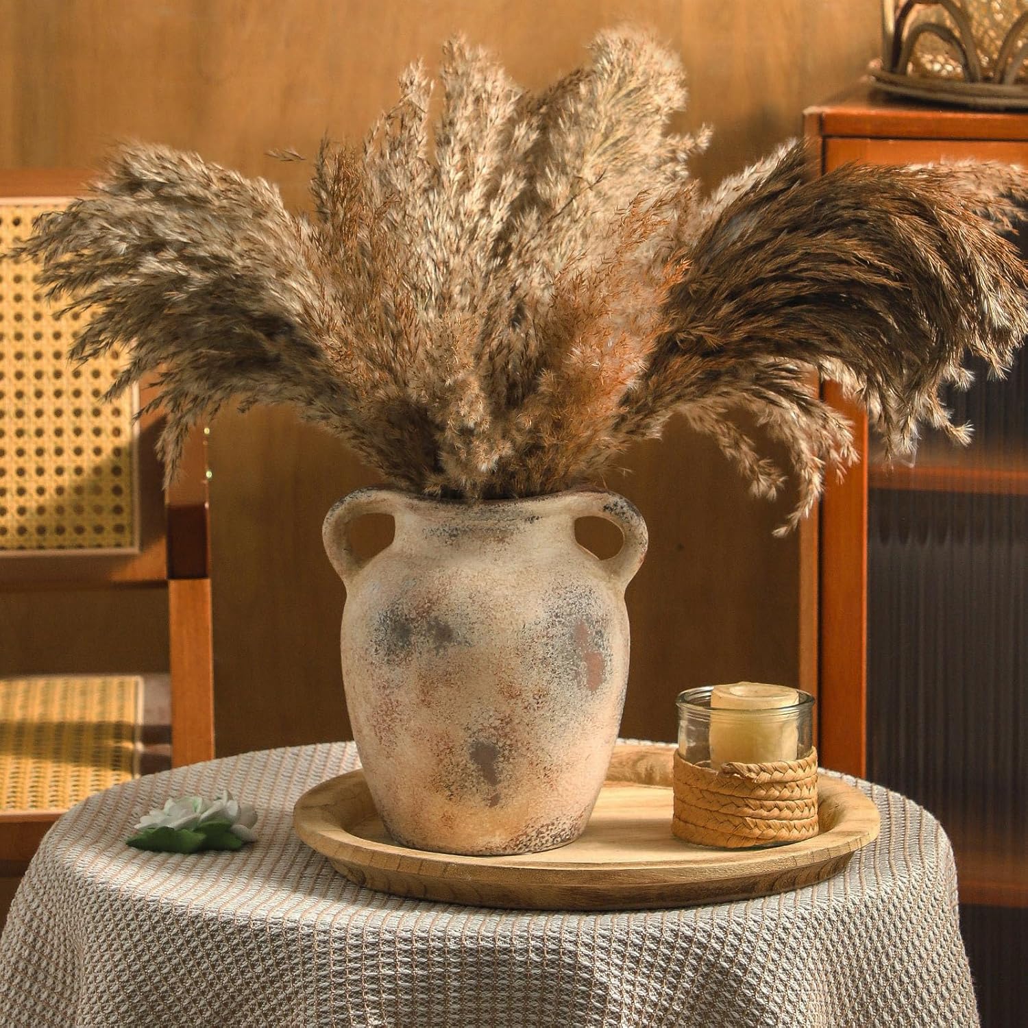 Enra Rustic Farmhouse Vase with Handle 78 Inch