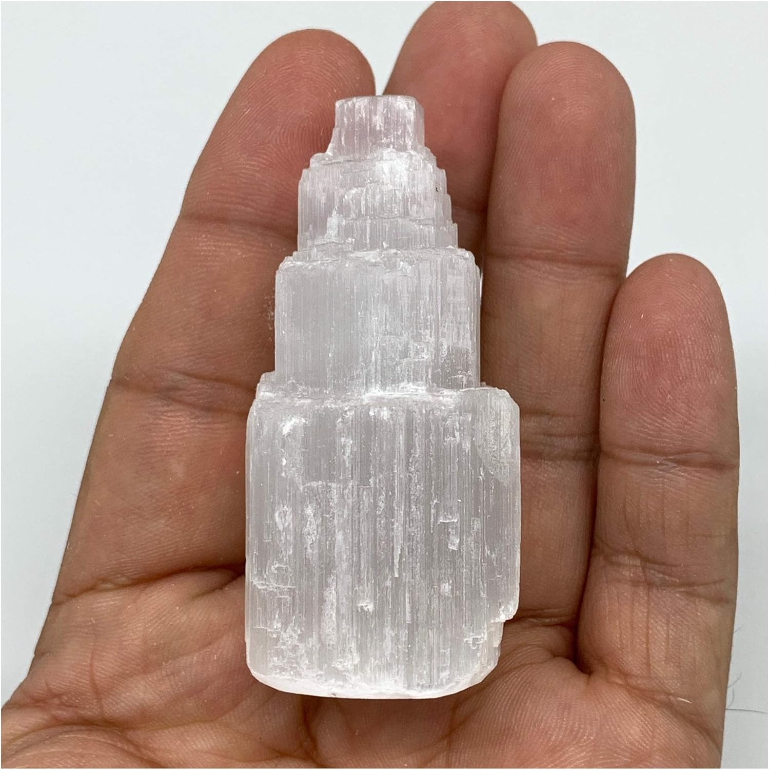 Natural Rough Selenite Crystal Tower 22-23 Inches