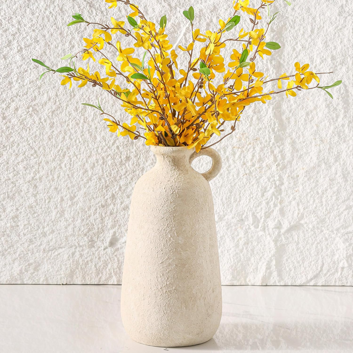 Ceramic Rustic Vase 128 Inch Home Decor Pottery