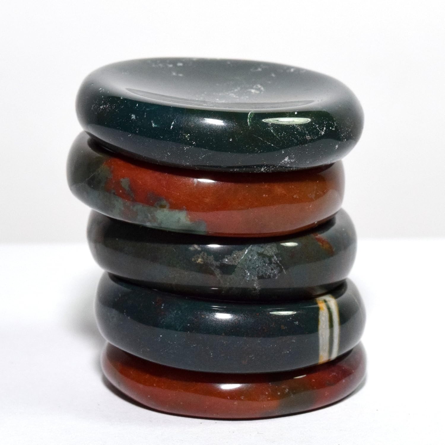HQRP Bloodstone Stand Set for Worry Stones - 2PCS