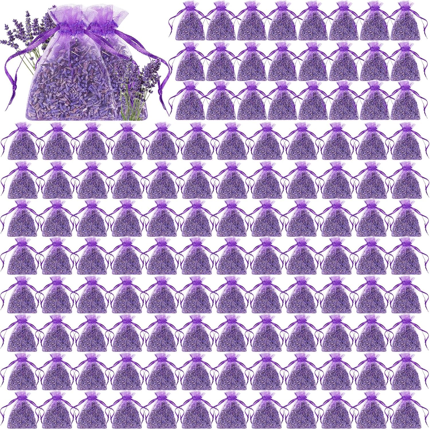 Demissle 240 Pcs Lavender Sachets for Drawers and Closets