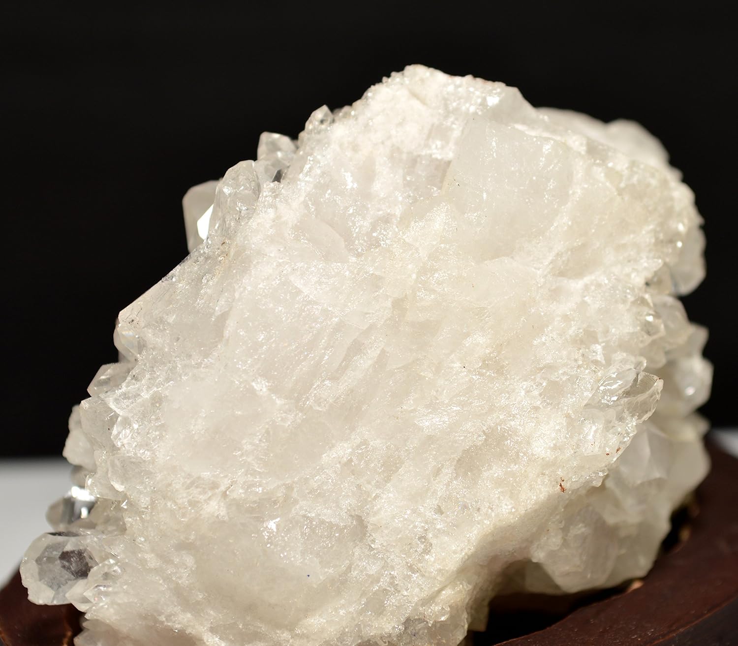 HQRP 45 Inch Unique Quartz Cluster on Wood Base
