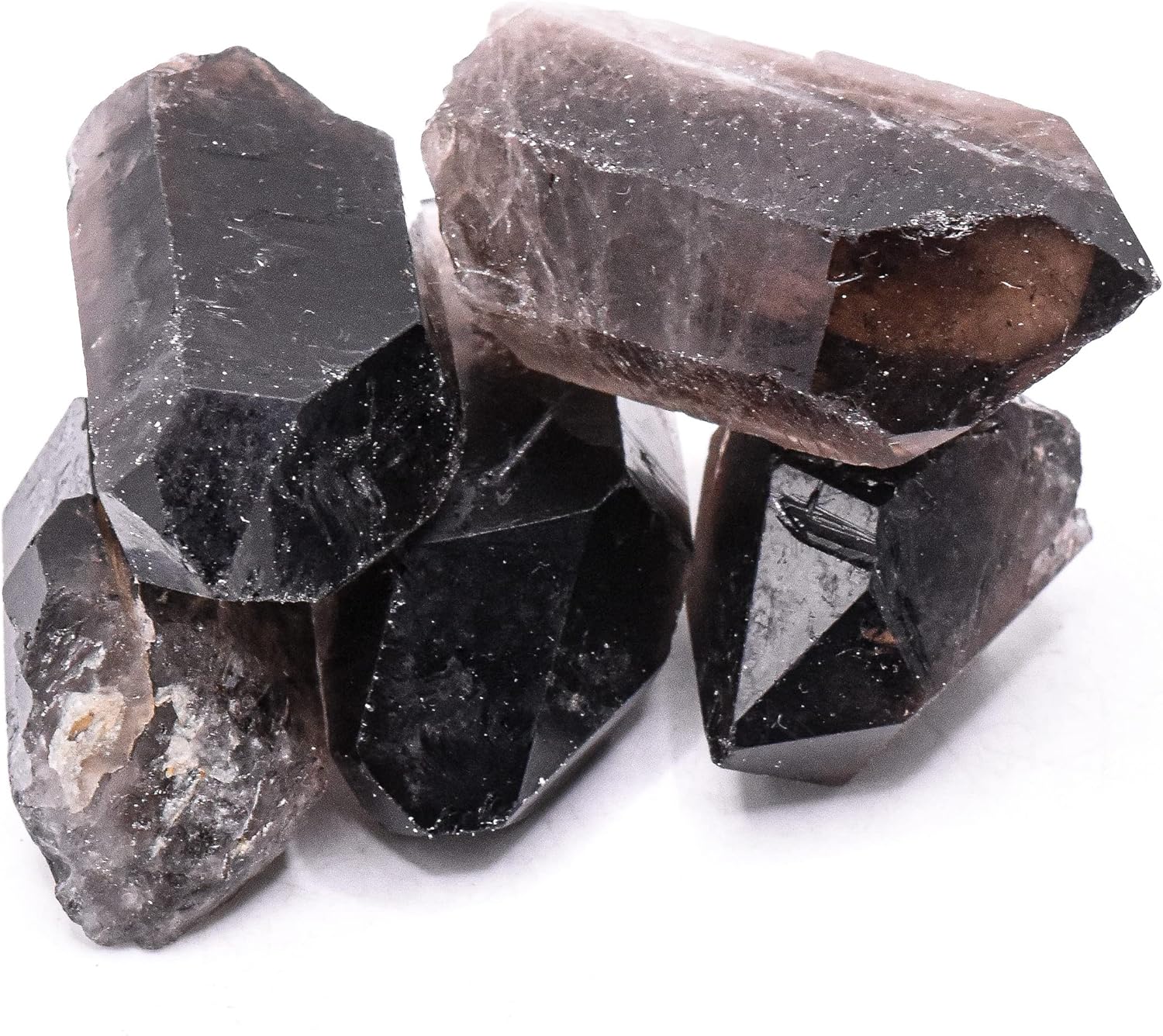 HQRP Dark Smoky Quartz Natural Gemstone Stick - Brazil