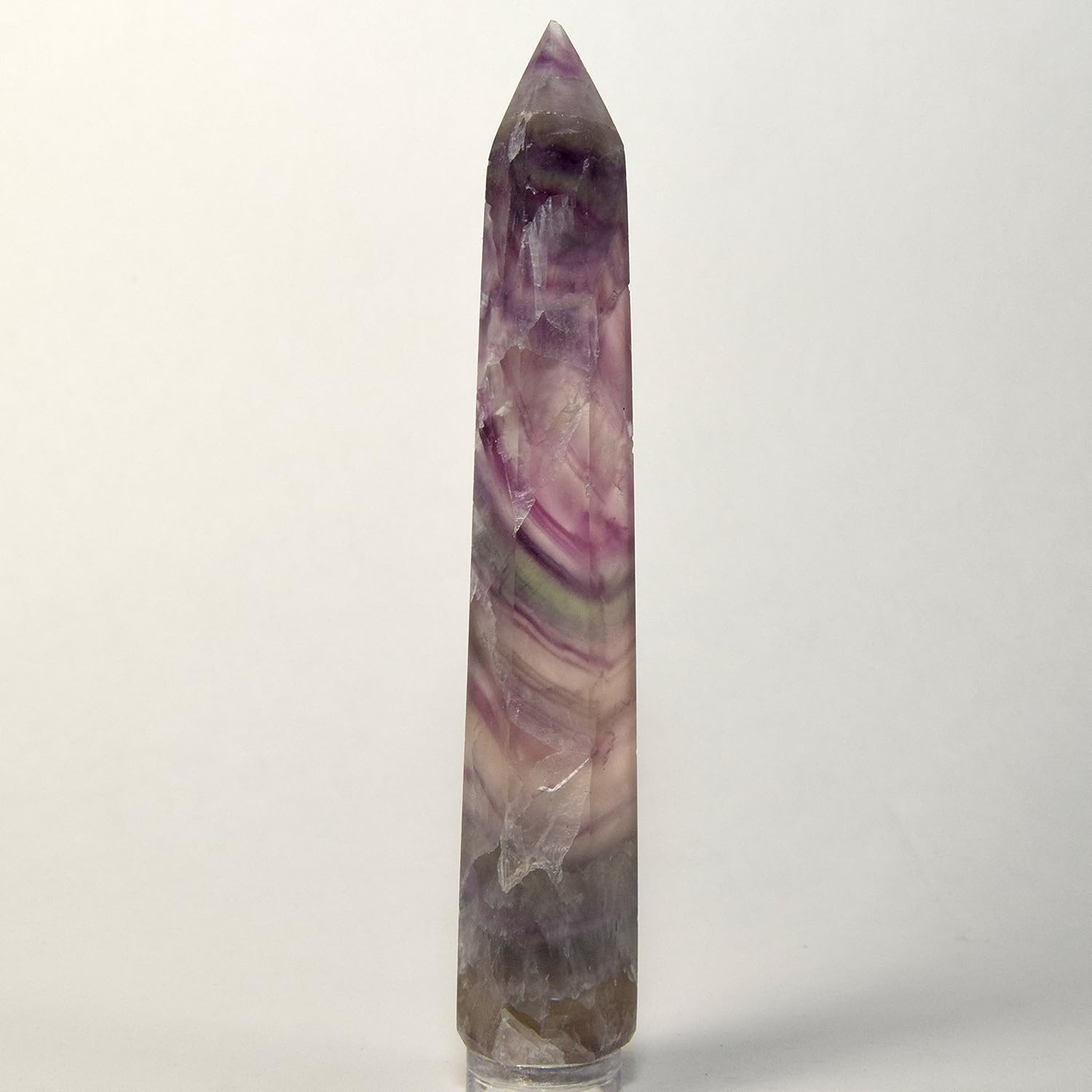 HC Set 4 1 16 Multicolor Fluorite Crystal Wand Banded Mineral Polished Stone Stick - China Aragonite Cabochon from Peru