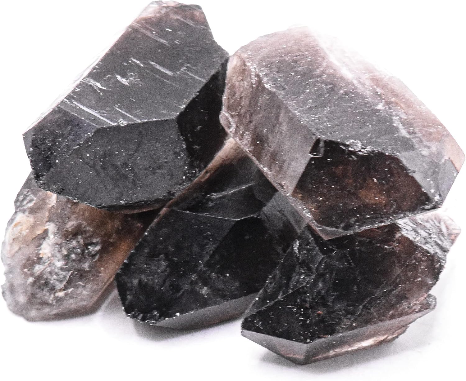 HQRP Dark Smoky Quartz Natural Gemstone Stick - Brazil