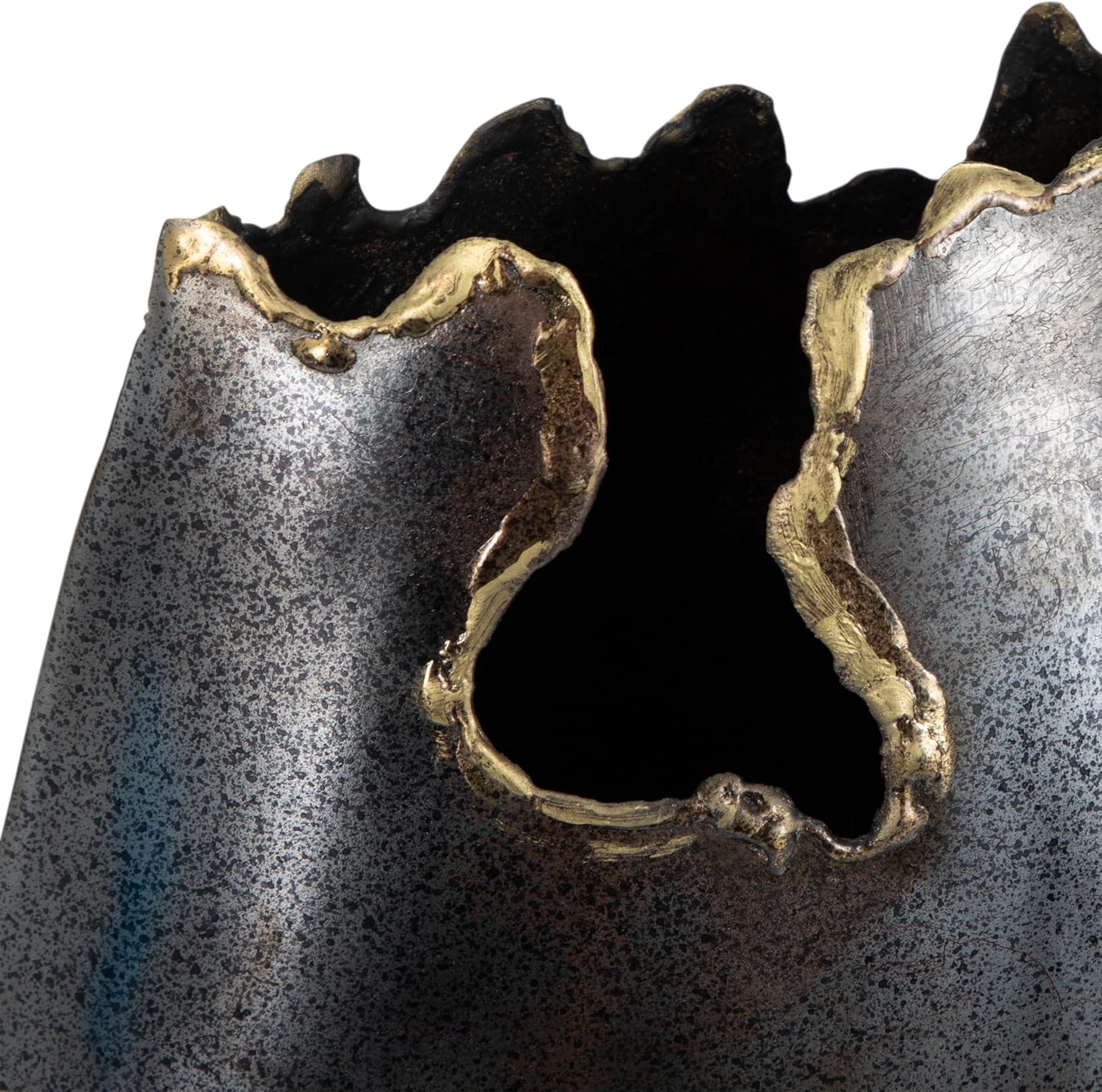 Sagebrook Home Modern Metal Vase 14 Inch Black