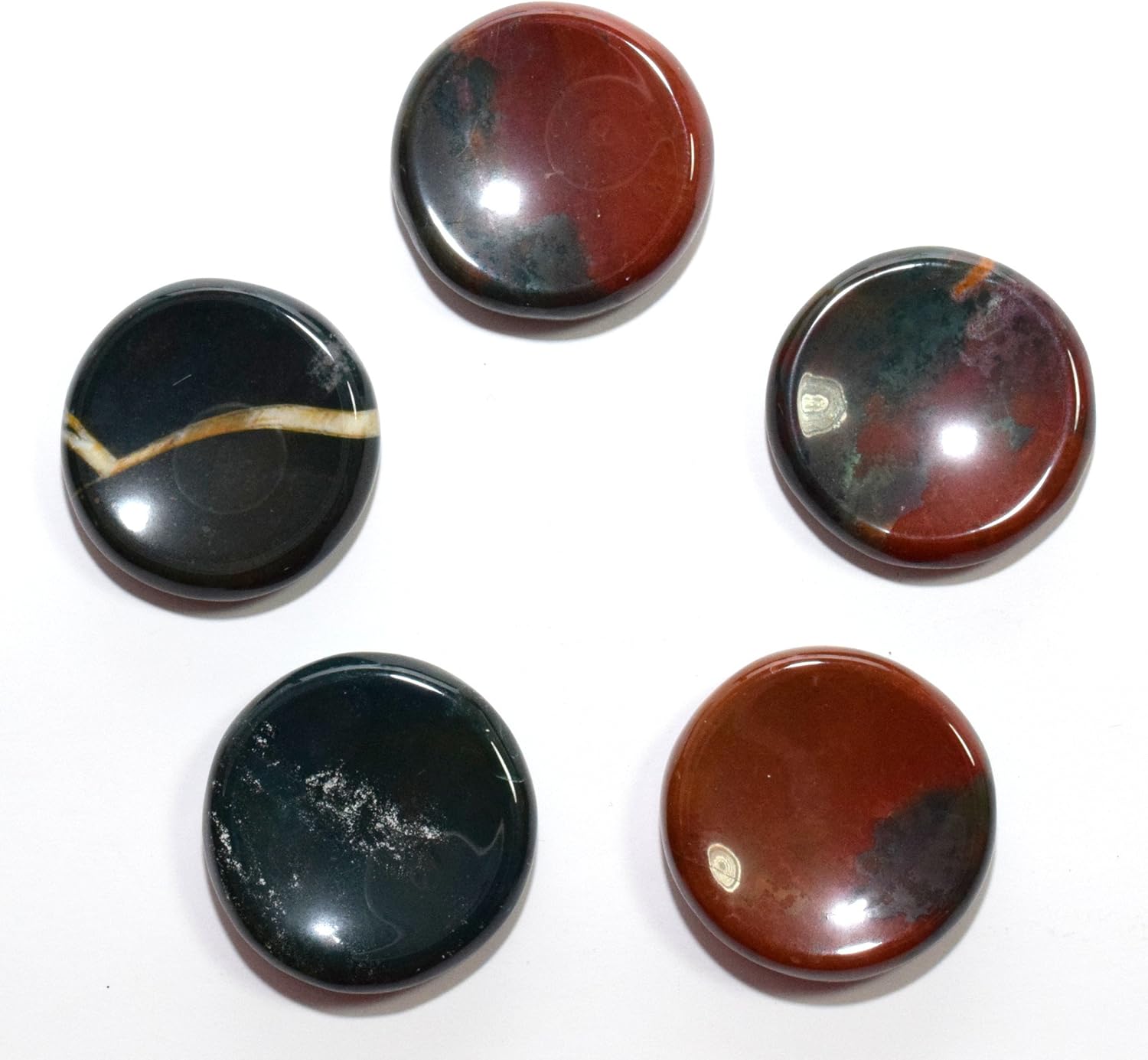 HQRP Bloodstone Stand Set for Worry Stones - 2PCS