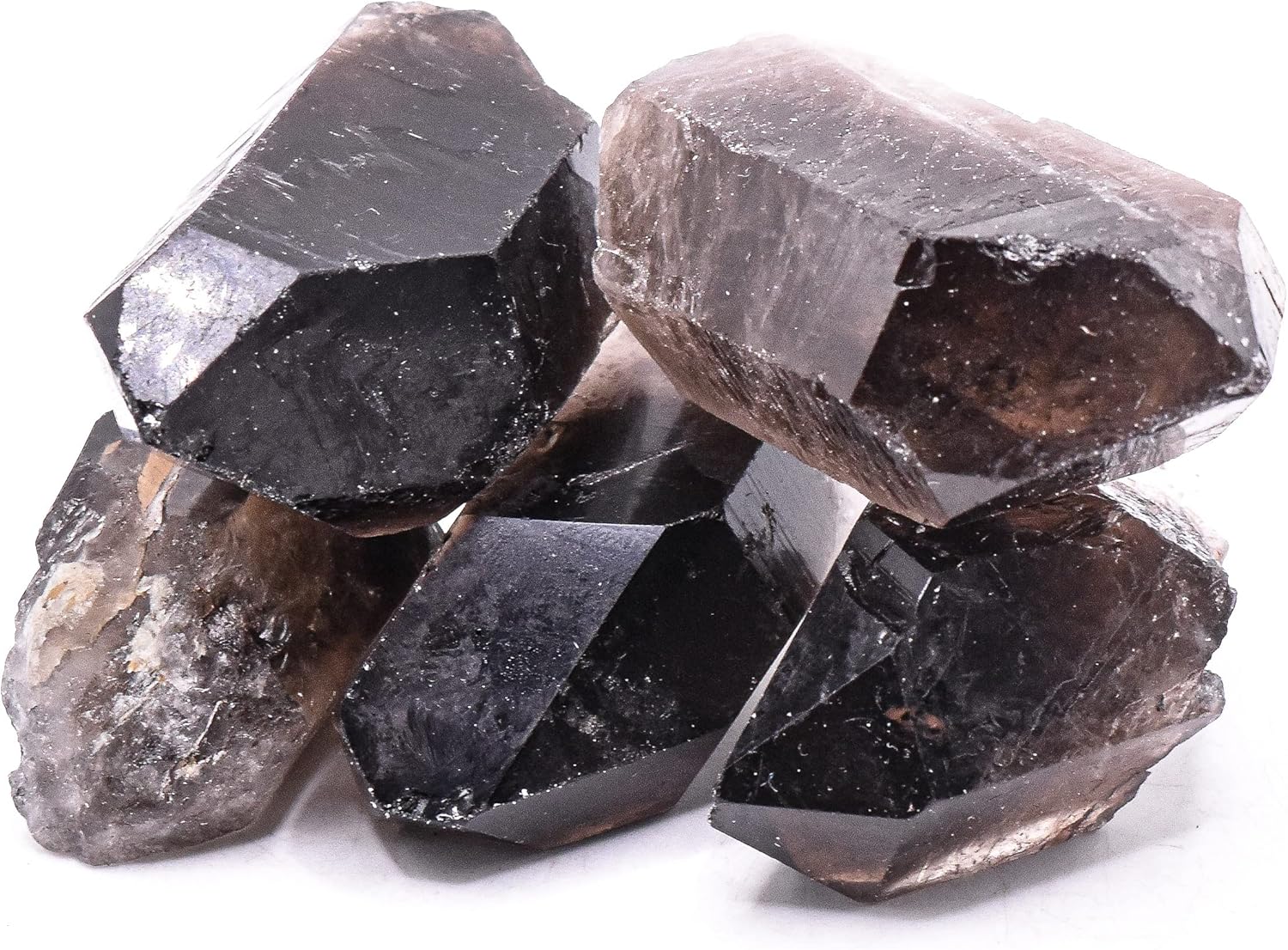 HQRP Dark Smoky Quartz Natural Gemstone Stick - Brazil