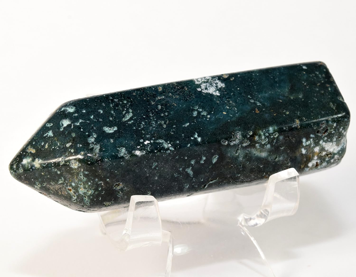 HQRP 29 Inch Blue Green Agate Natural Crystal Stone Wand