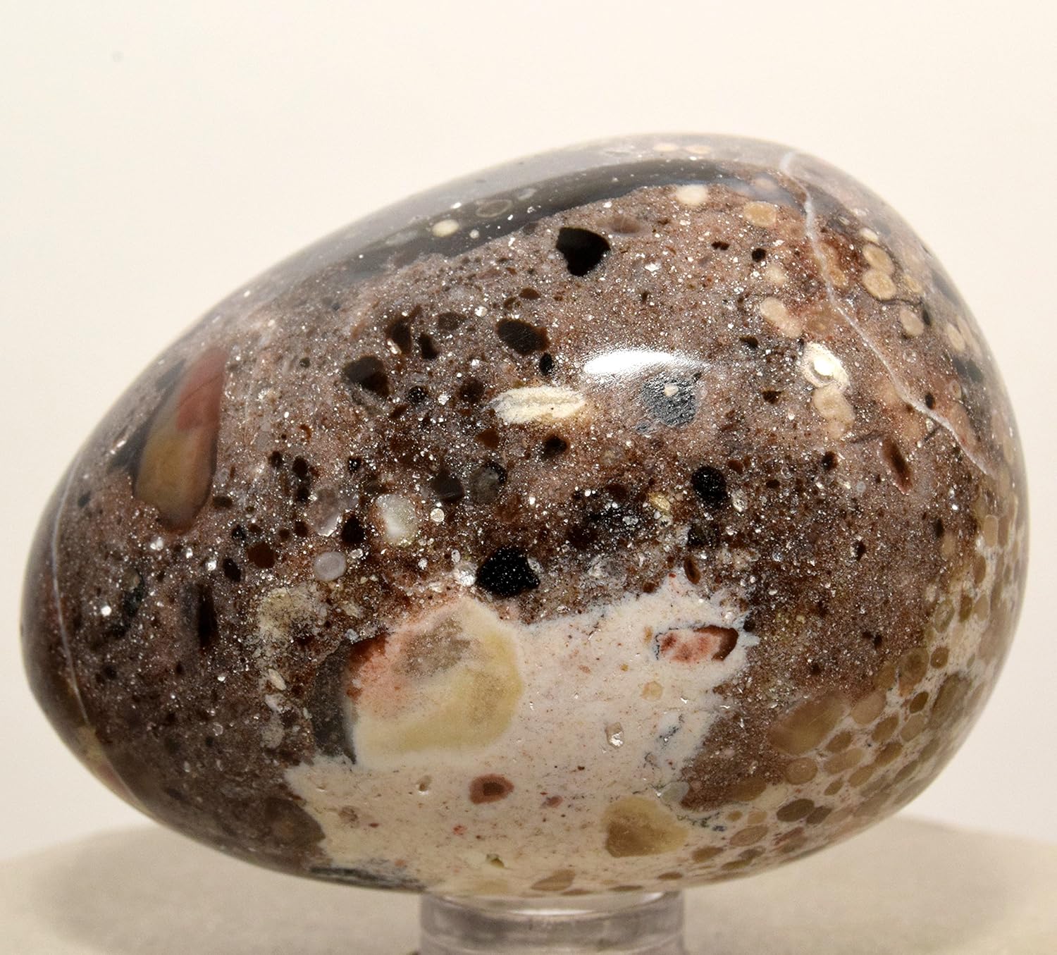 HQRP 60mm Multicolor Agate Egg with Stand