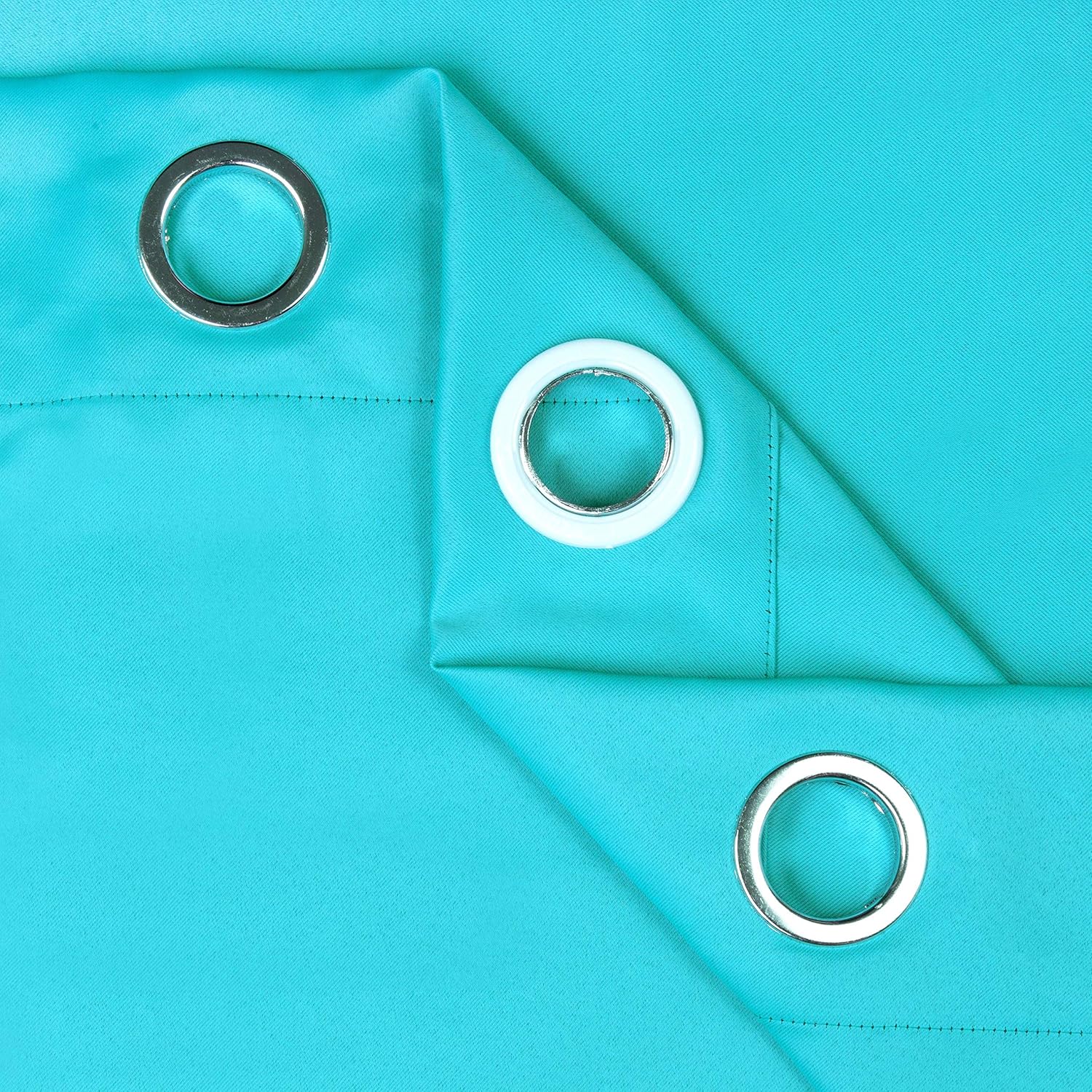 MDS Blackout Curtain Panels 52x95 Inch Teal 2 Panels